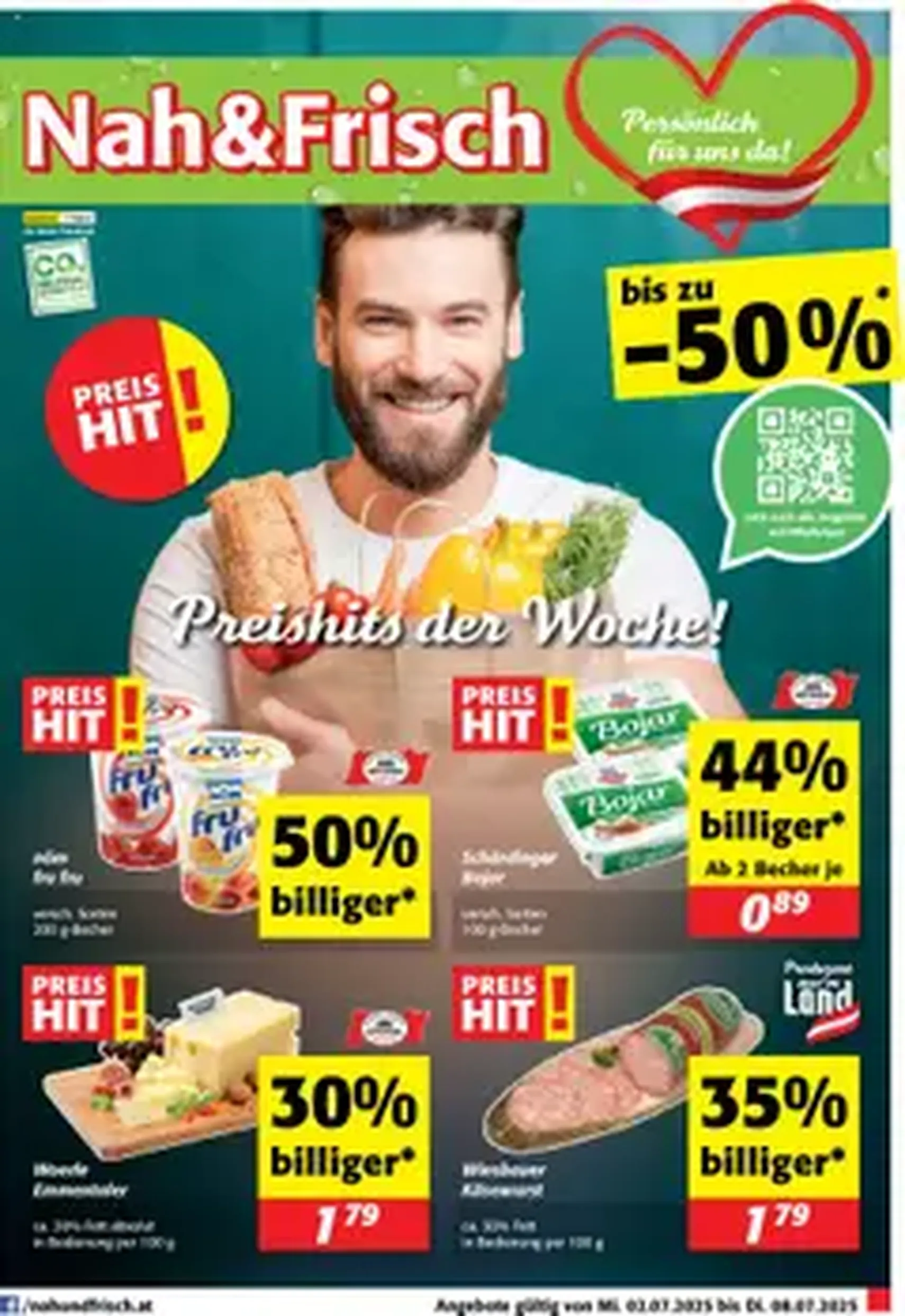 Nah und Frisch Flugblatt - Gültiger Prospekt ab 02.07.2025, Seite 1 von insgesamt 1