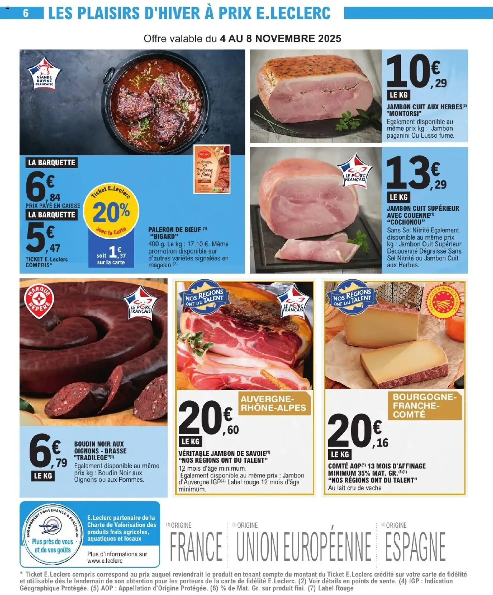 E.Leclerc catalogue semaine 45 - brochure valable à partir du 04/11/2025, page 6 sur 36