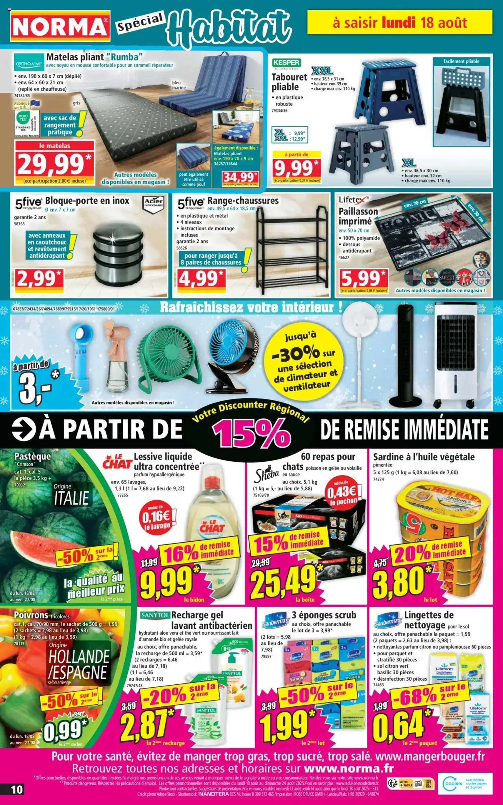 Norma catalogue - brochure valable à partir du 13/08/2025, page 10 sur 12