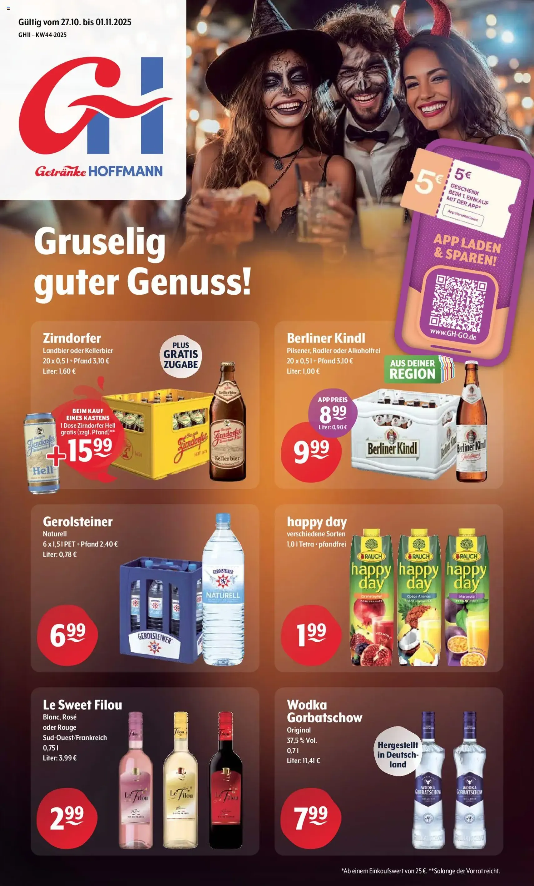 Trink und Spare Prospekt - Gültiger Prospekt ab 27.10.2025, Seite 1 von insgesamt 11