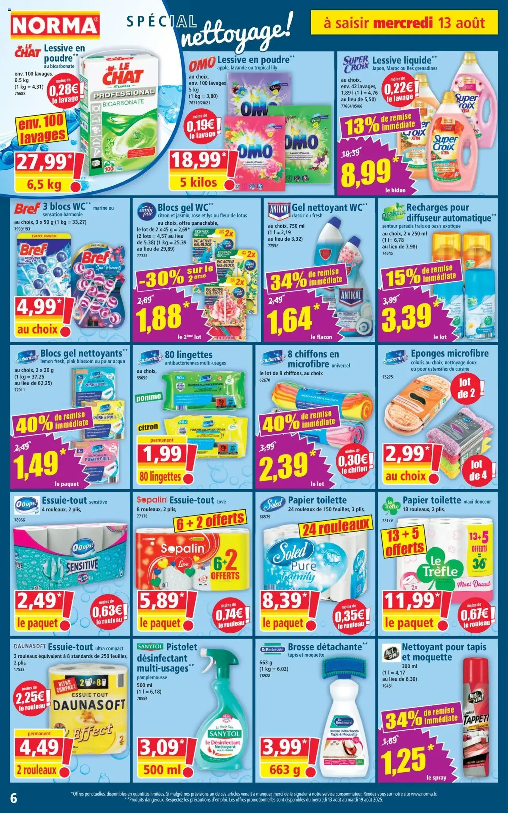 Norma catalogue - brochure valable à partir du 13/08/2025, page 6 sur 12
