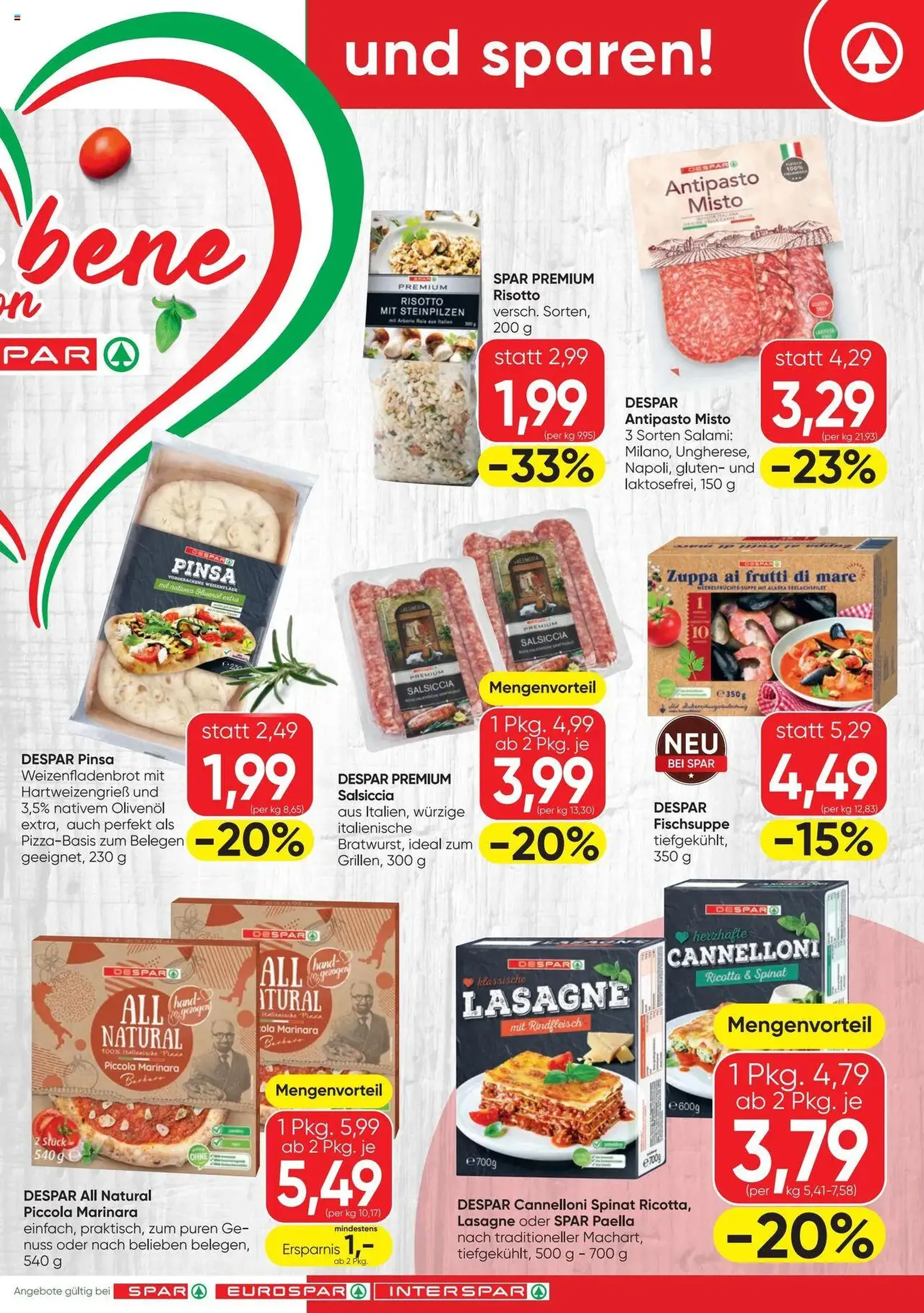 Spar Flugblatt - Gültiger Prospekt ab 18.09.2025, Seite 3 von insgesamt 4