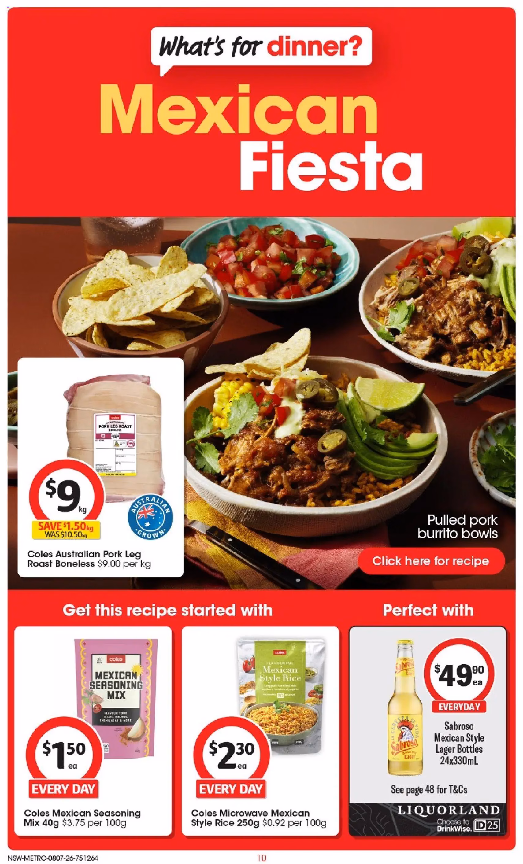 Coles catalogue - valid flyer from 08/07/2026, page 10 of 50