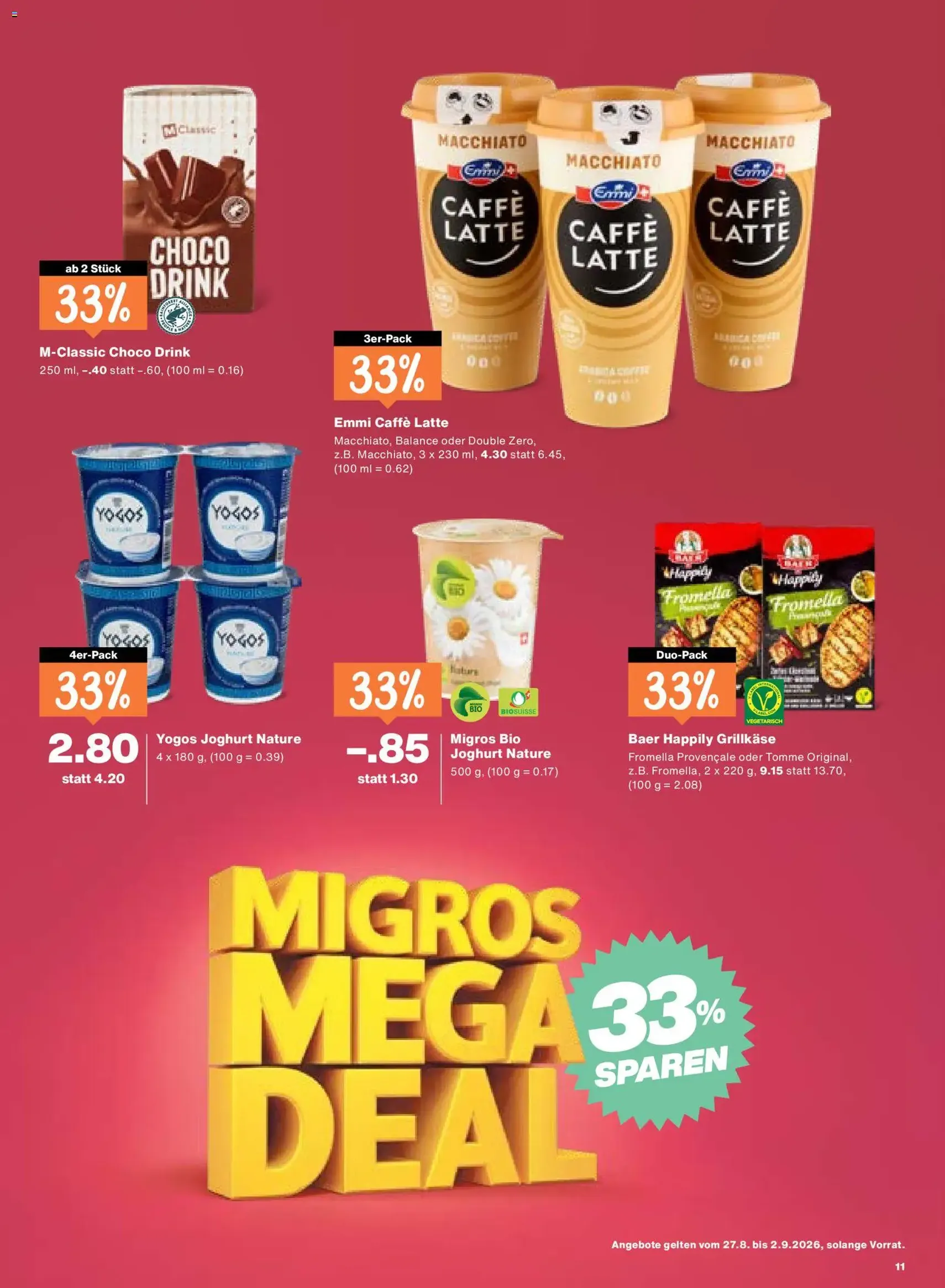 Migros aktionen - Gültiger Prospekt ab 27.08.2026, Seite 11 von insgesamt 20