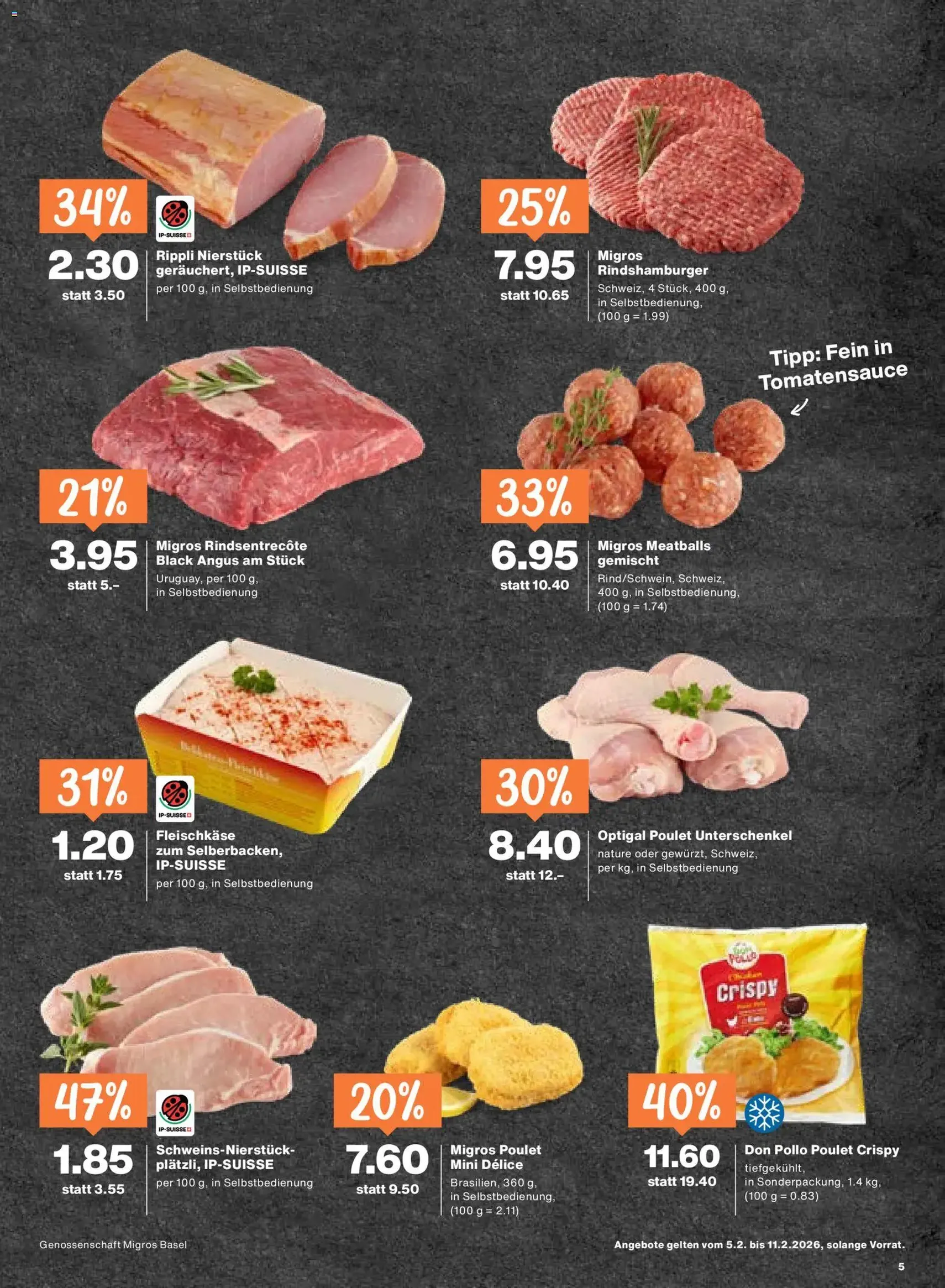 Migros Aktionen - Gültiger Prospekt ab 05.02.2026, Seite 5 von insgesamt 20