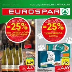 Eurospar Flugblatt - Prospekt Vorschau gültig ab 26.02.2026