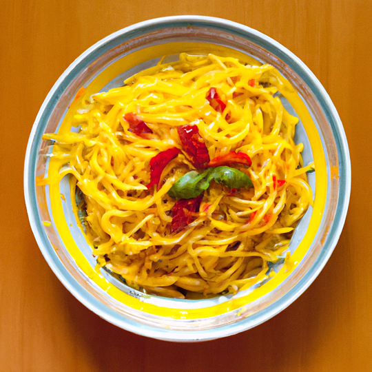 Anteprima ricetta Spaghetti con i peperoni alla siciliana