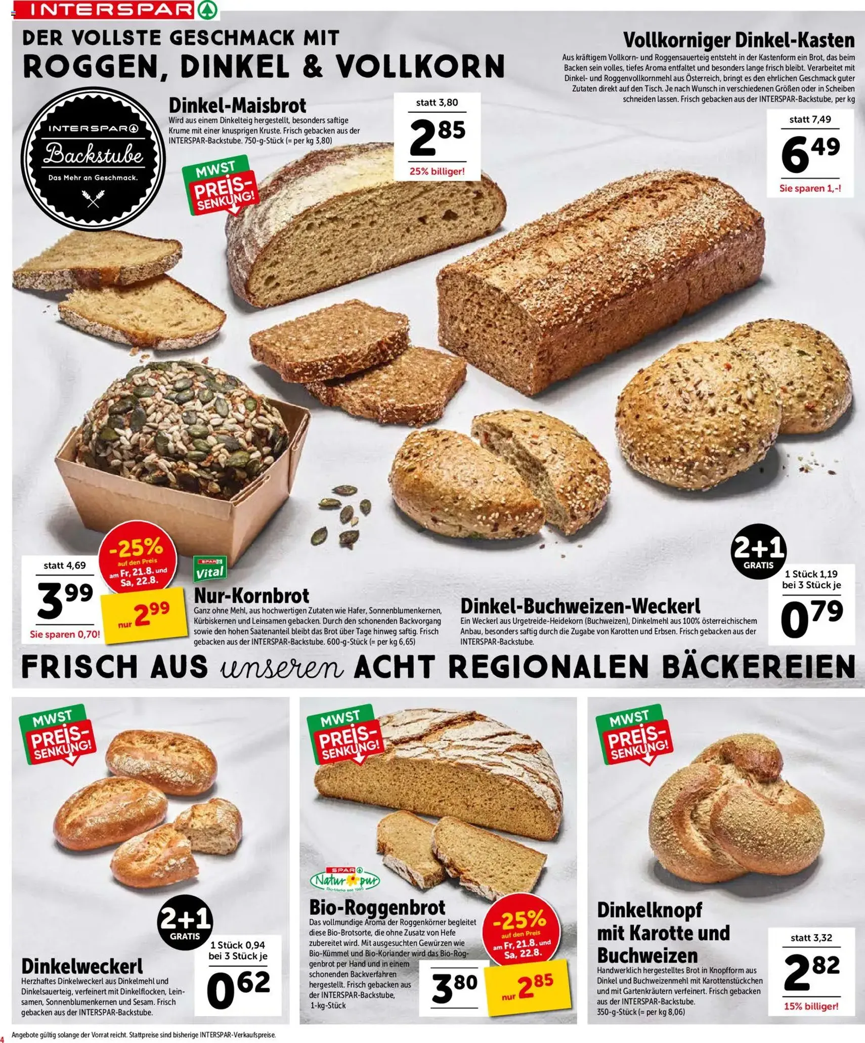 Interspar - Flugblatt - Gültiger Prospekt ab 20.08.2026, Seite 4 von insgesamt 16