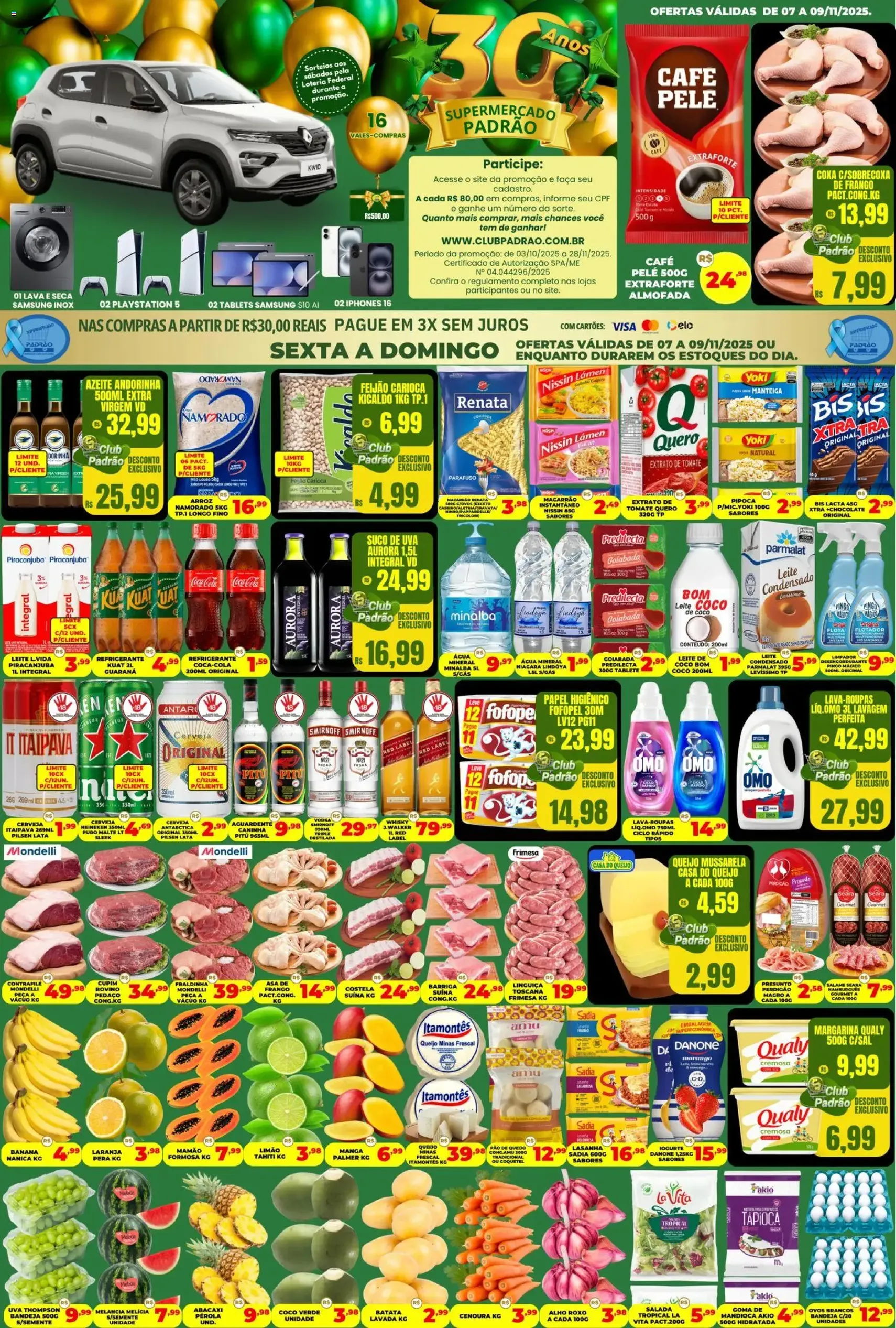 Supermercado Padrão - Ofertas da semana - folheto válido a partir de 07/11/2025 página 1 de 2