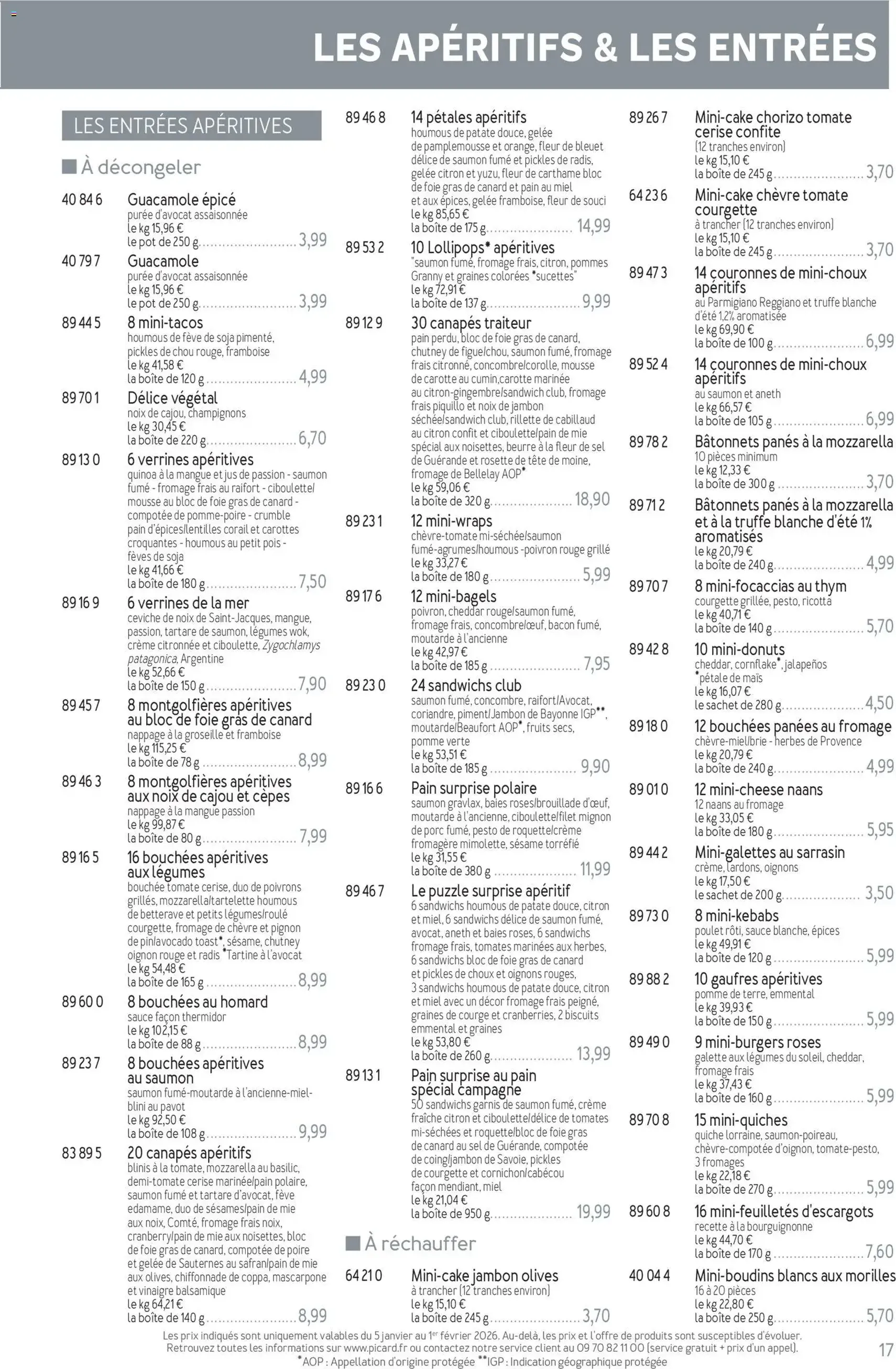 Picard catalogue - brochure valable à partir du 05/01/2026, page 17 sur 36