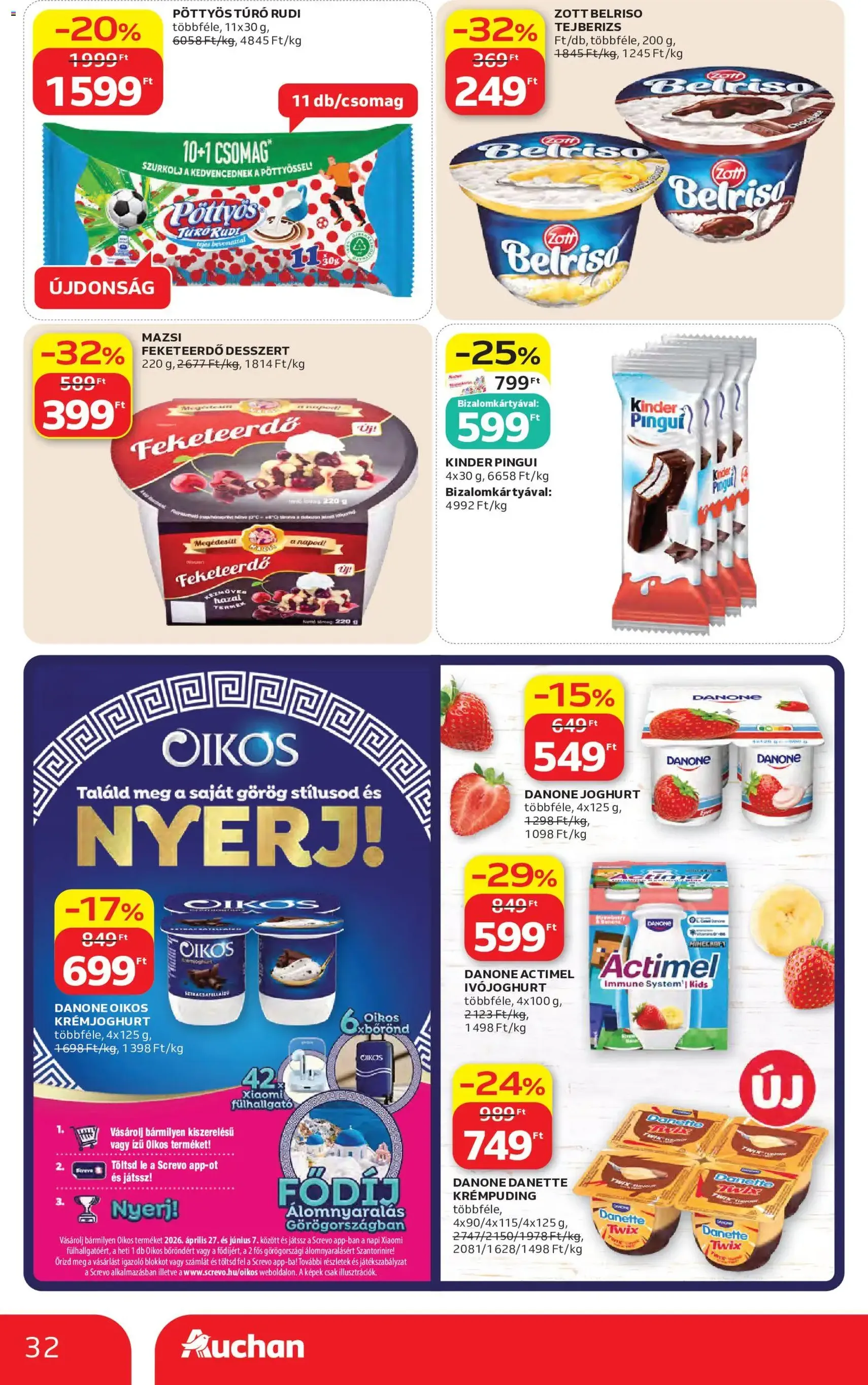 Auchan akciós újság - 2026.05.07. érvényes szórólap 32 oldal 60 oldalból