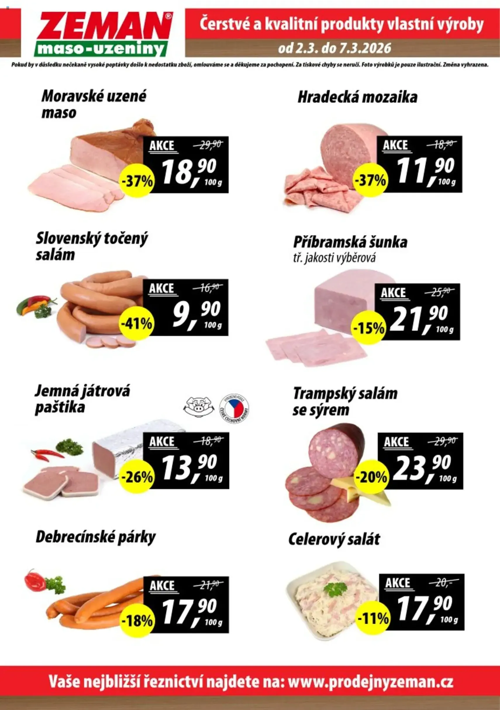 Prodejny Zeman leták - platný leták od 02.03.2026 strana 2 z 2