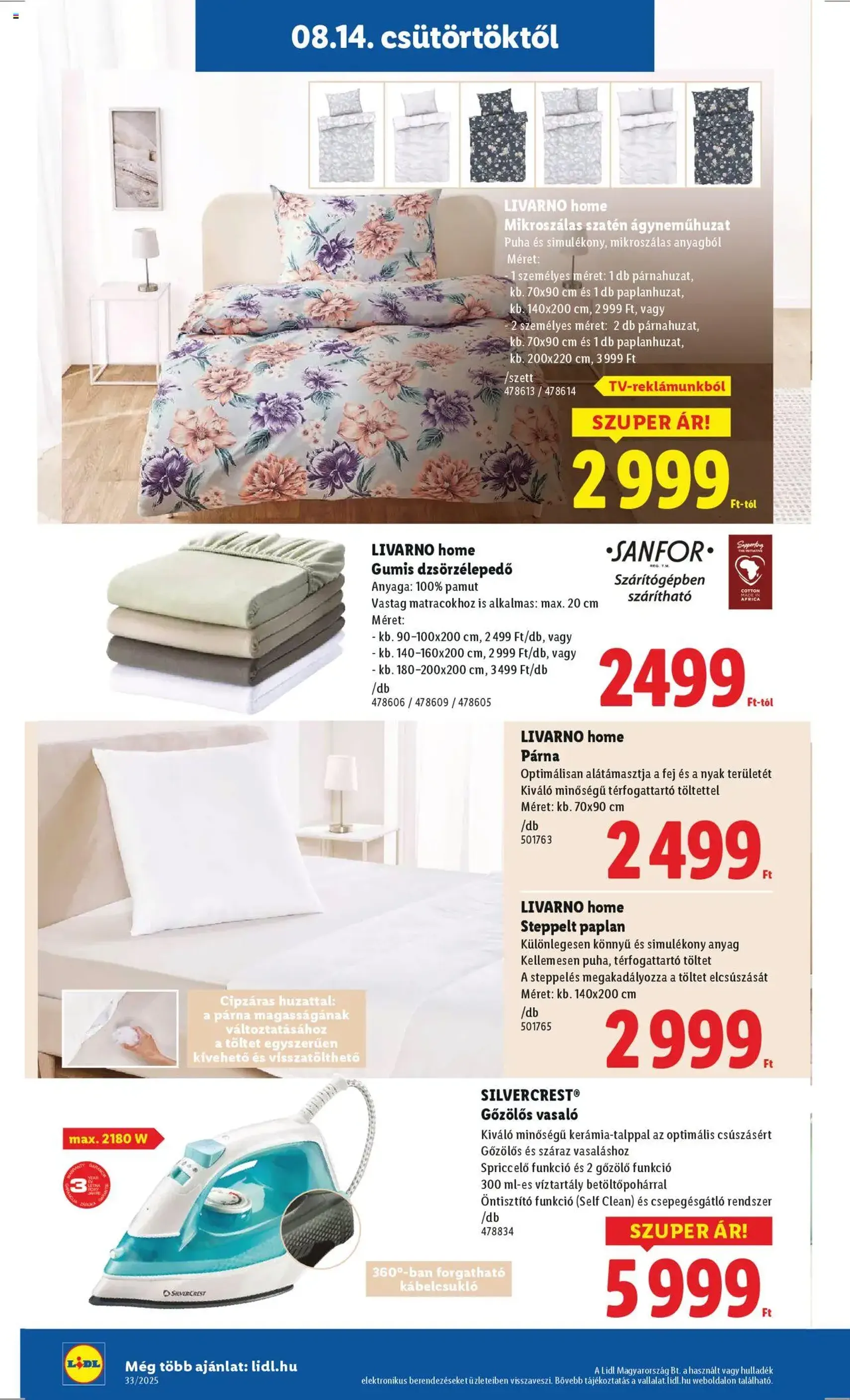 Lidl Akciós újság - 2025.08.14. érvényes szórólap 30 oldal 64 oldalból