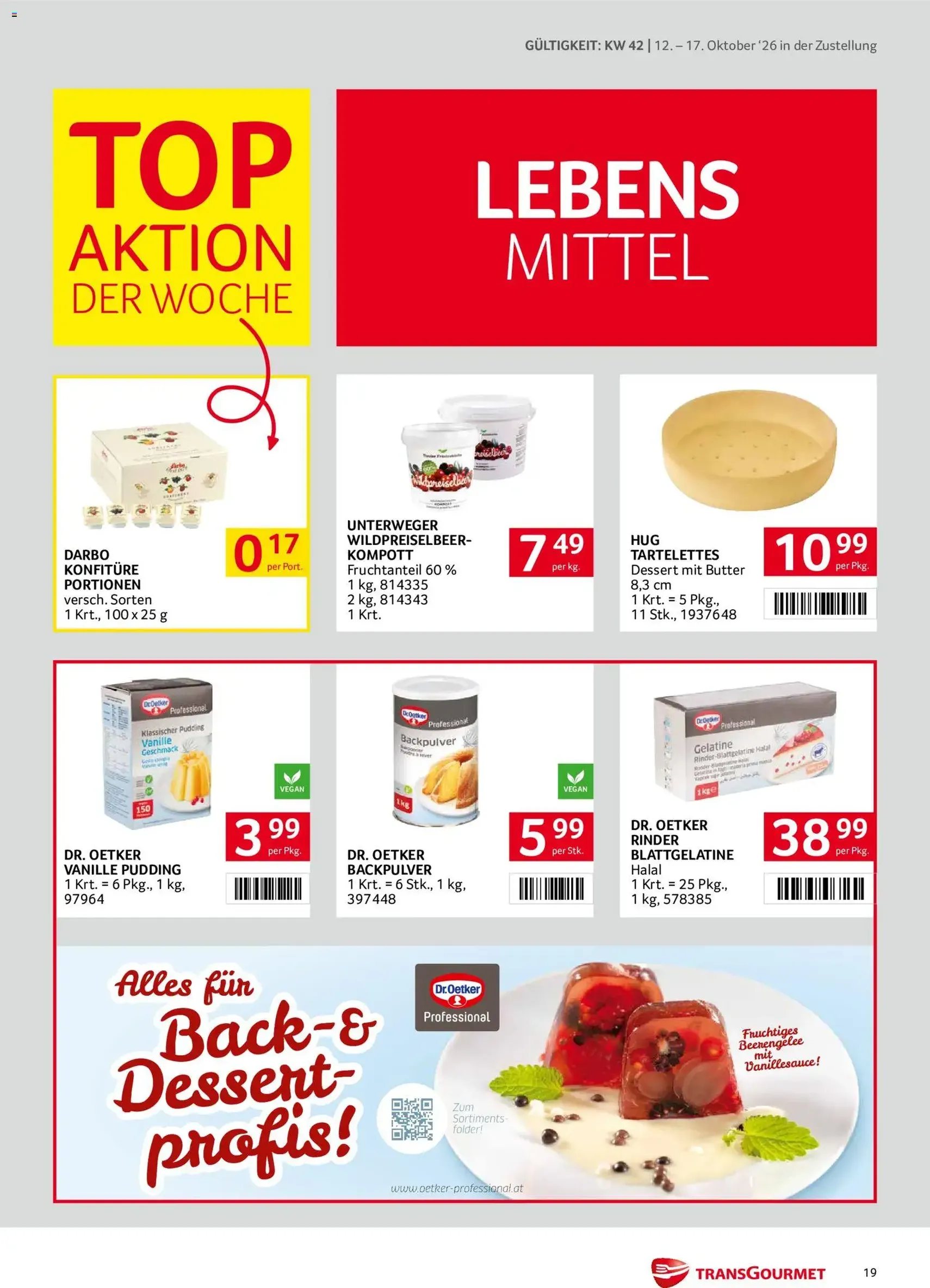 Transgourmet Flugblatt - Gültiger Prospekt ab 11.10.2026, Seite 19 von insgesamt 32