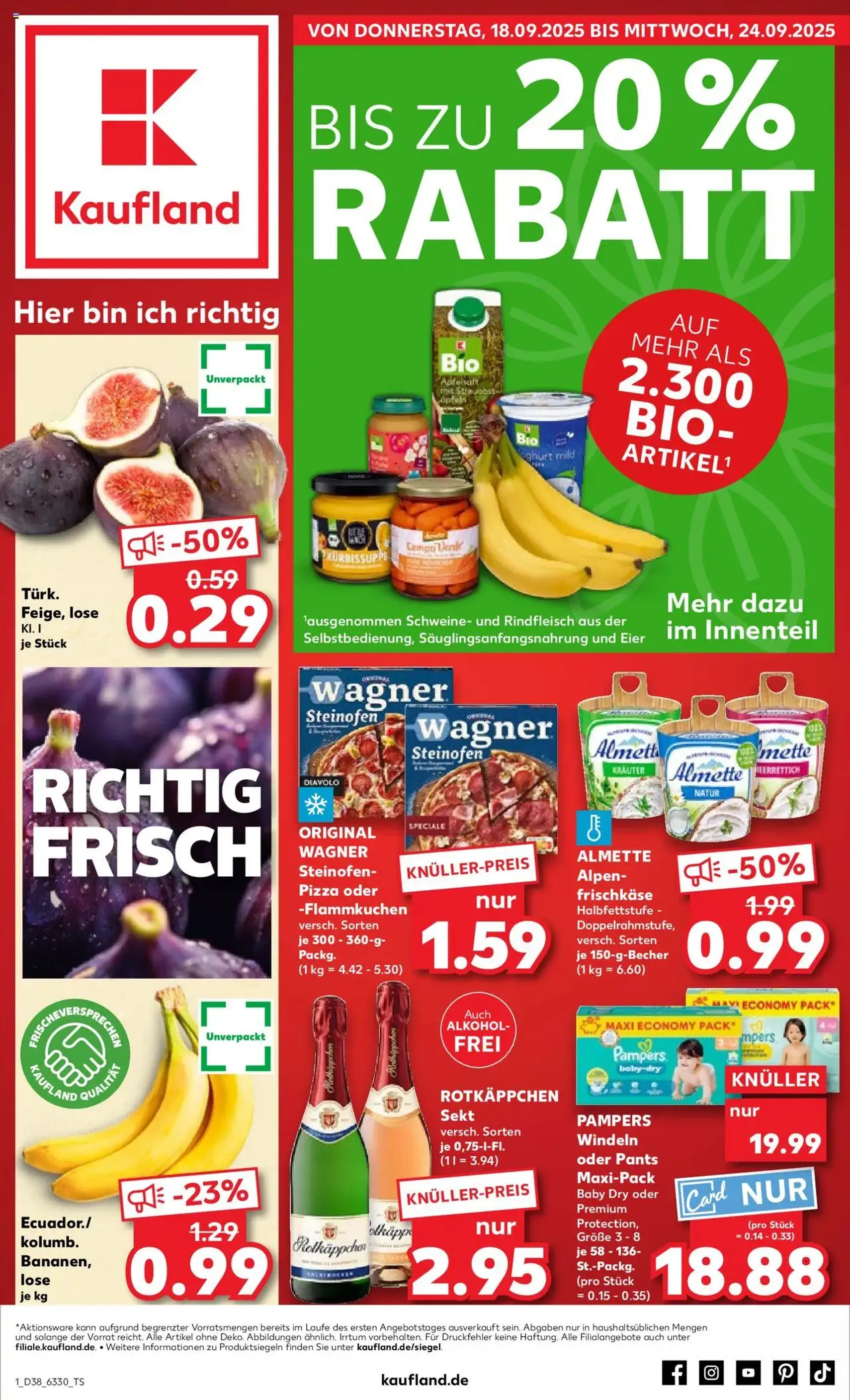 Kaufland Prospekt - Gültiger Prospekt ab 18.09.2025, Seite 1 von insgesamt 54
