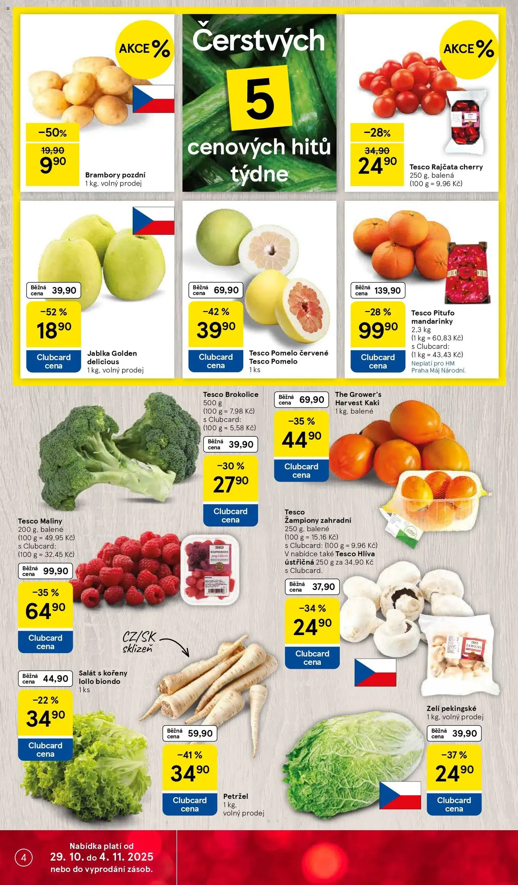 Tesco leták - Hypermarket - platný leták od 29.10.2025 strana 4 z 31 Tesco leták - Hypermarket - platný leták od 29.10.2025 strana 4 z 31