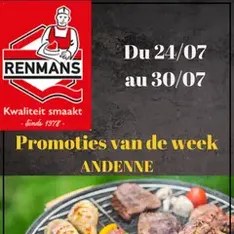 Renmans folder / publicité - voorvertoning van de folder geldig vanaf 24/07/2026