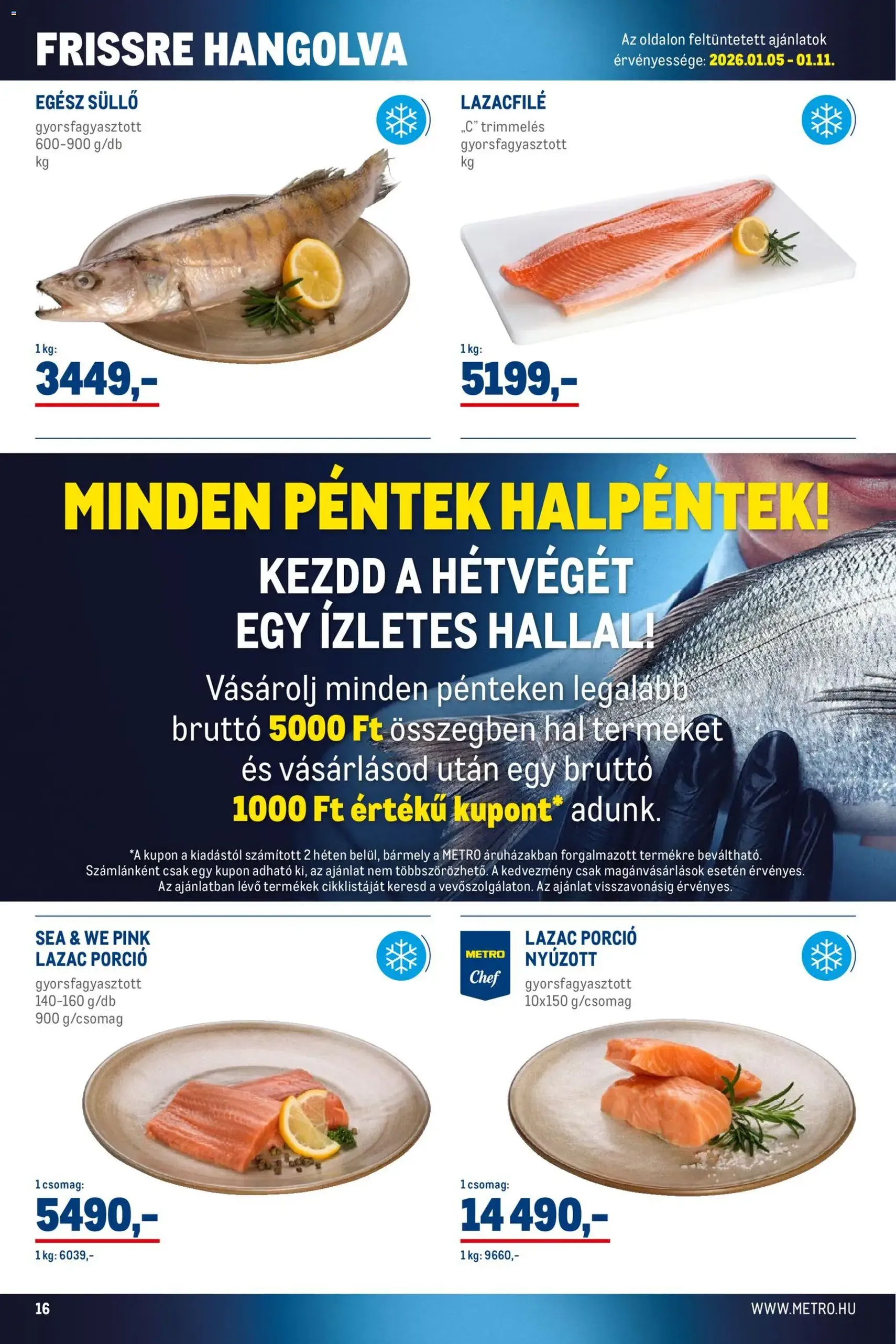 Metro - Élelmiszer és Szezonális katalógus 2026/01 - 2026.01.02. érvényes szórólap 16 oldal 40 oldalból