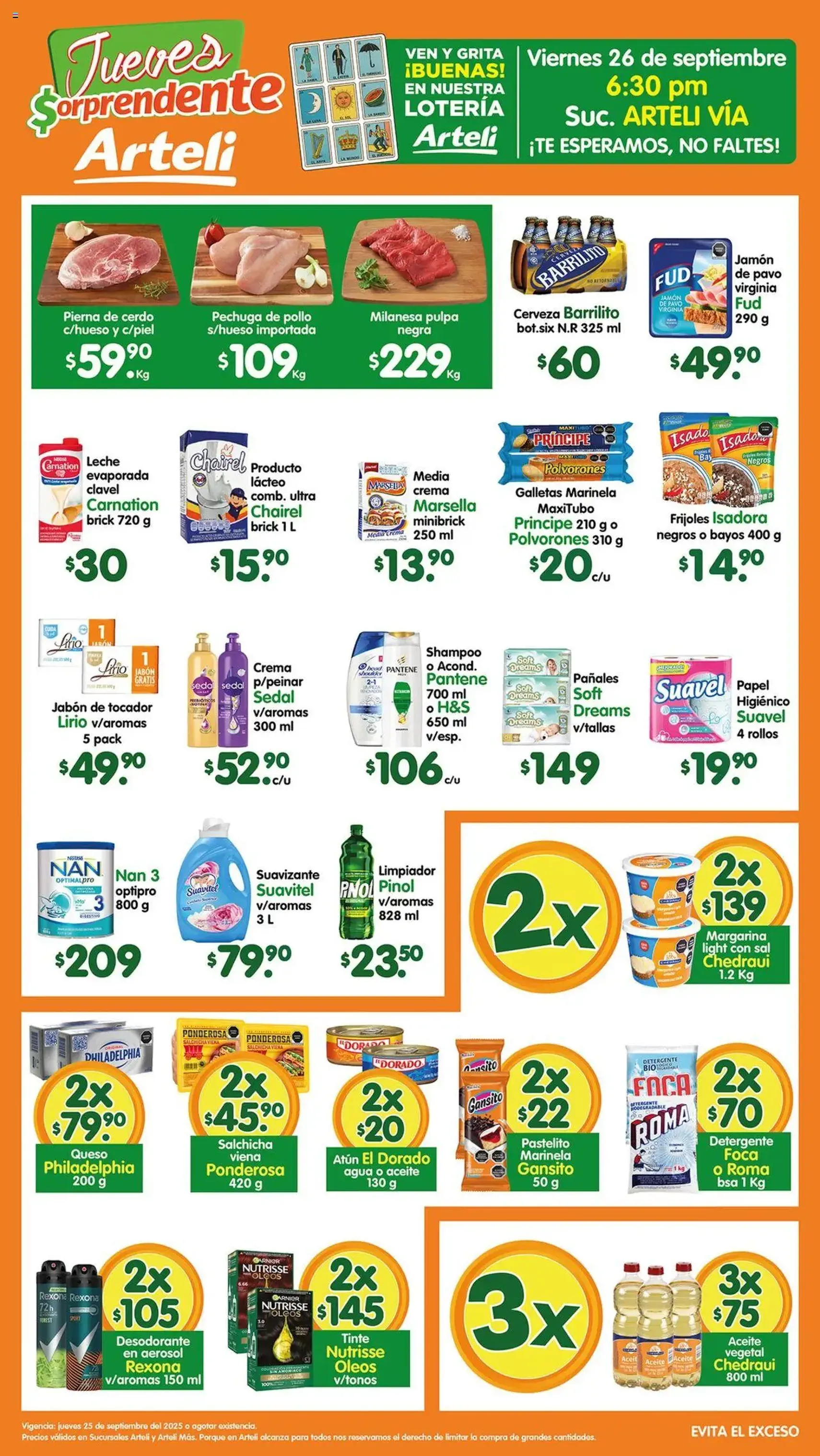 Arteli - Folleto Arteli - folleto válido desde 25/09/2025 página 1 de 1