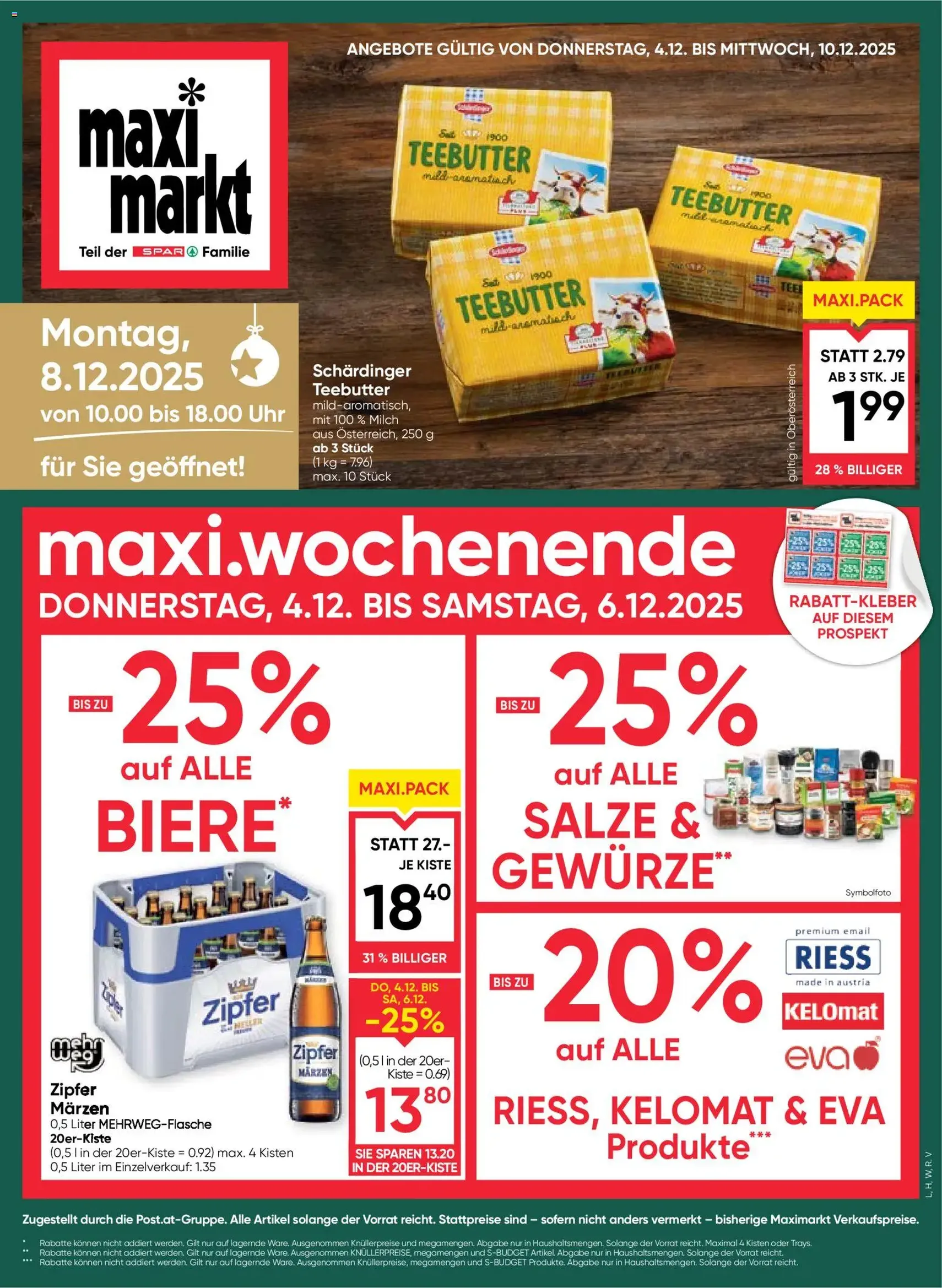 Maximarkt Flugblatt - Gültiger Prospekt ab 04.12.2025, Seite 1 von insgesamt 24