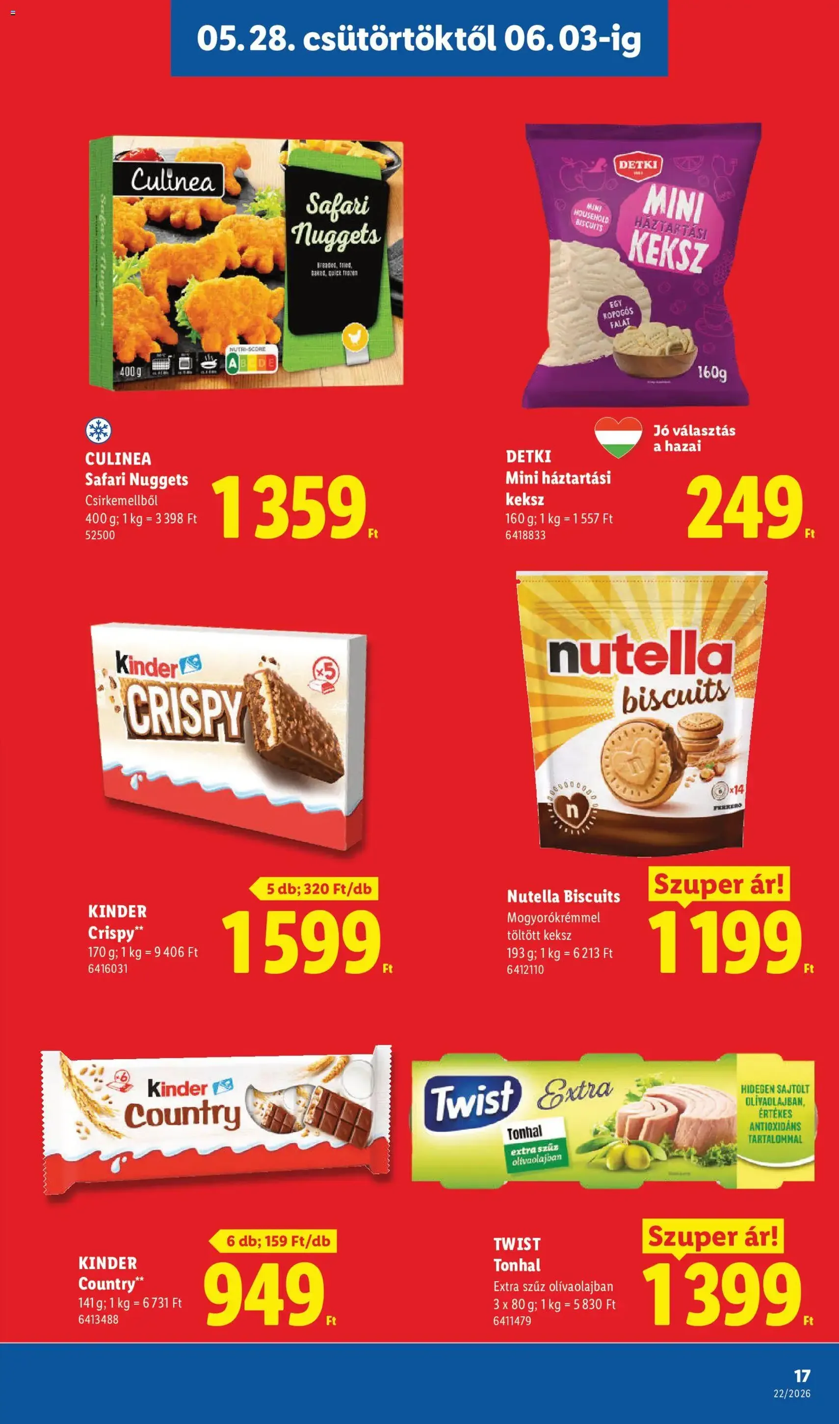 Lidl akciós újság - 2026.05.28. érvényes szórólap 17 oldal 74 oldalból