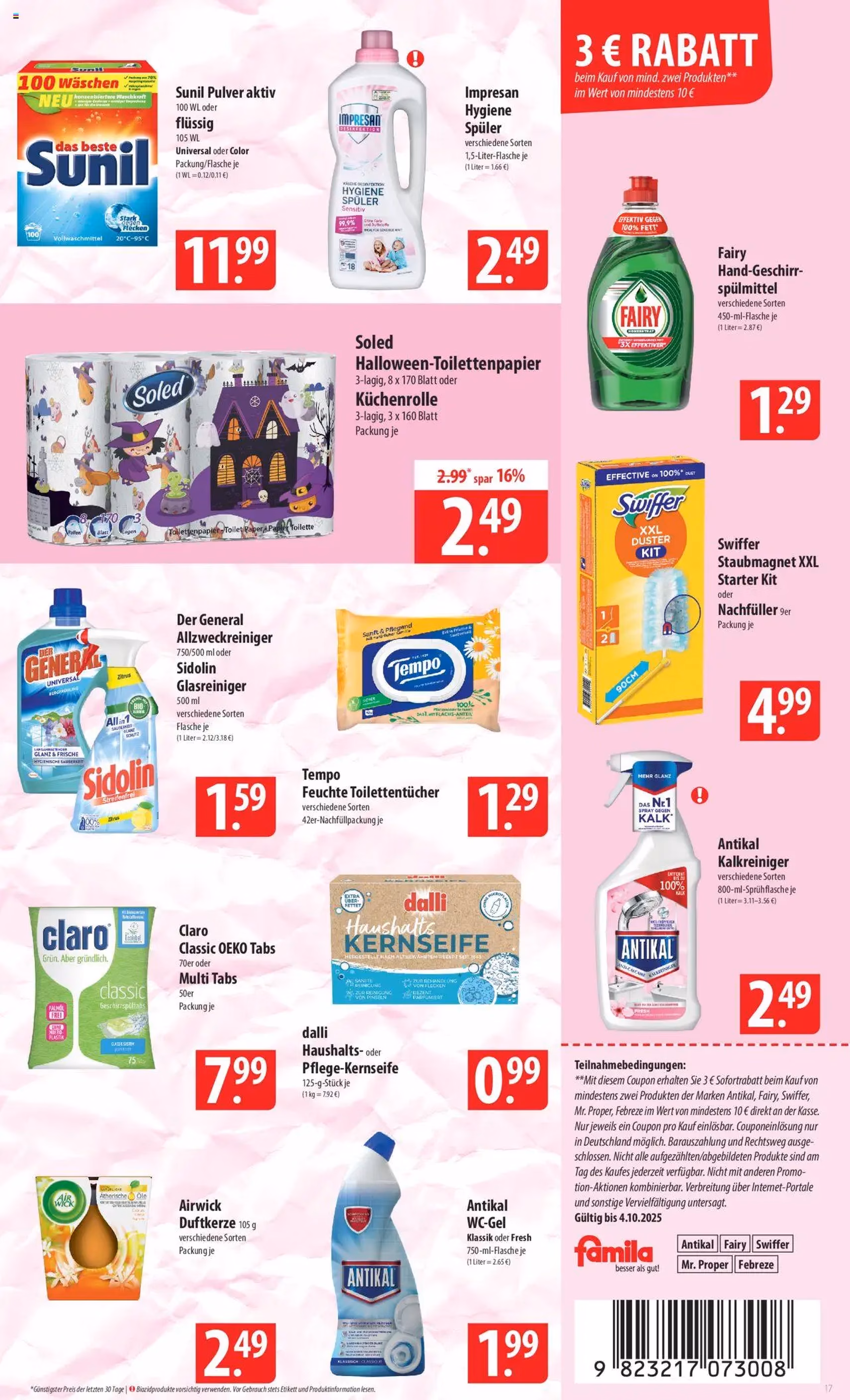 Famila Prospekt - Gültiger Prospekt ab 29.09.2025, Seite 17 von insgesamt 24