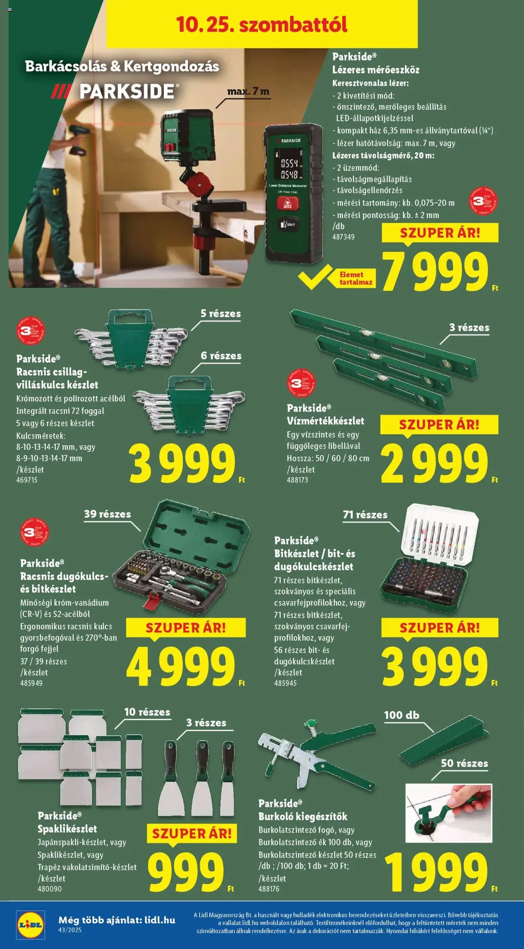 Lidl Akciós újság - 2025.10.22. érvényes szórólap 40 oldal 64 oldalból Lidl Akciós újság - 2025.10.22. érvényes szórólap 40 oldal 64 oldalból