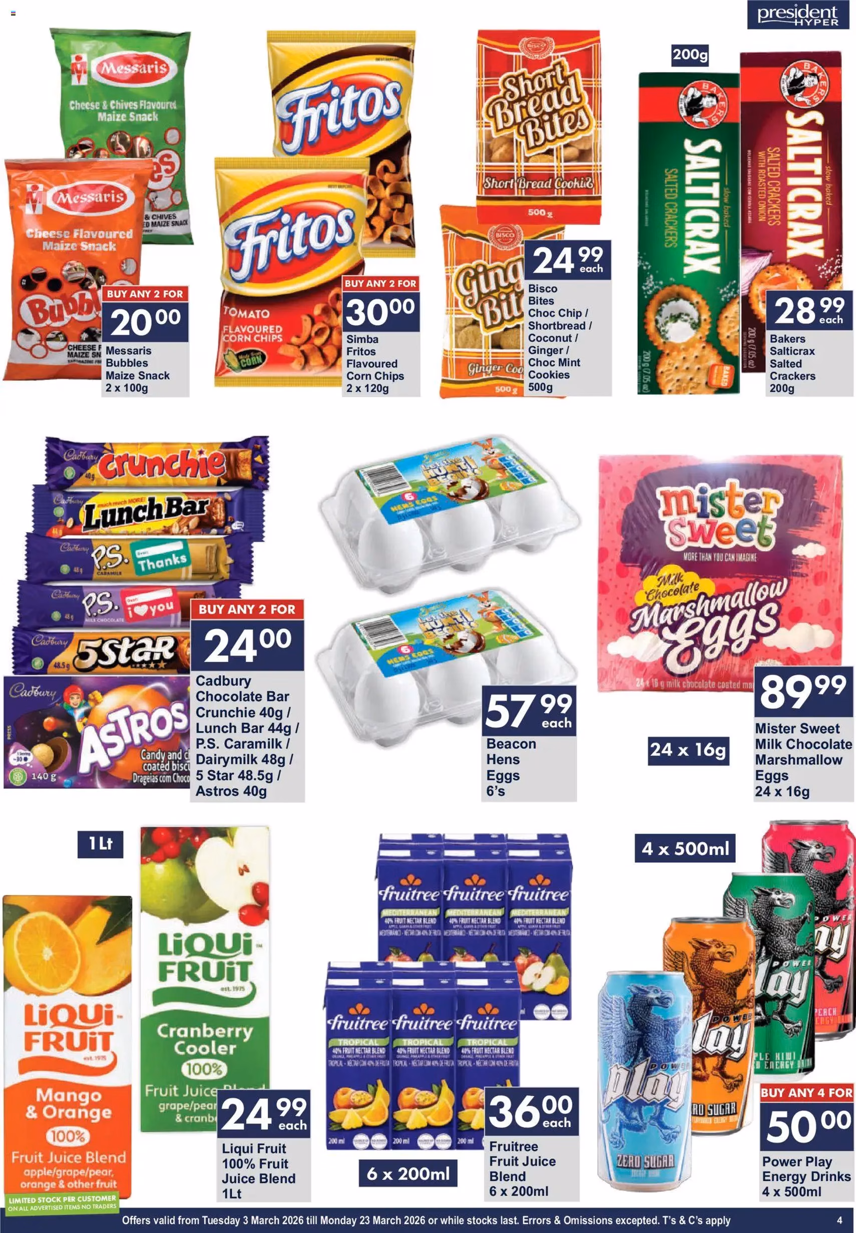 President Hyper Specials - valid flyer from 03/03/2026, page 4 of 9