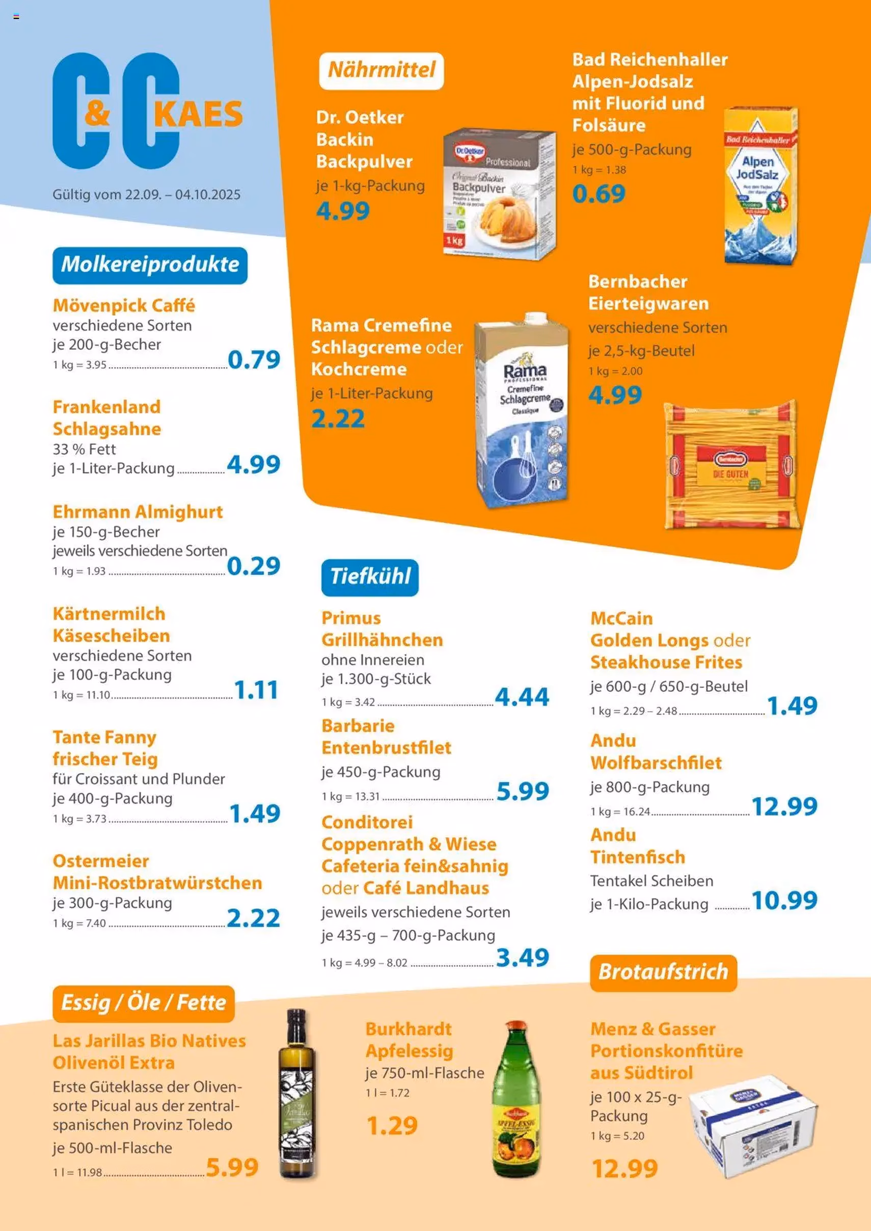 C&C Prospekt - Gültiger Prospekt ab 22.09.2025, Seite 2 von insgesamt 4