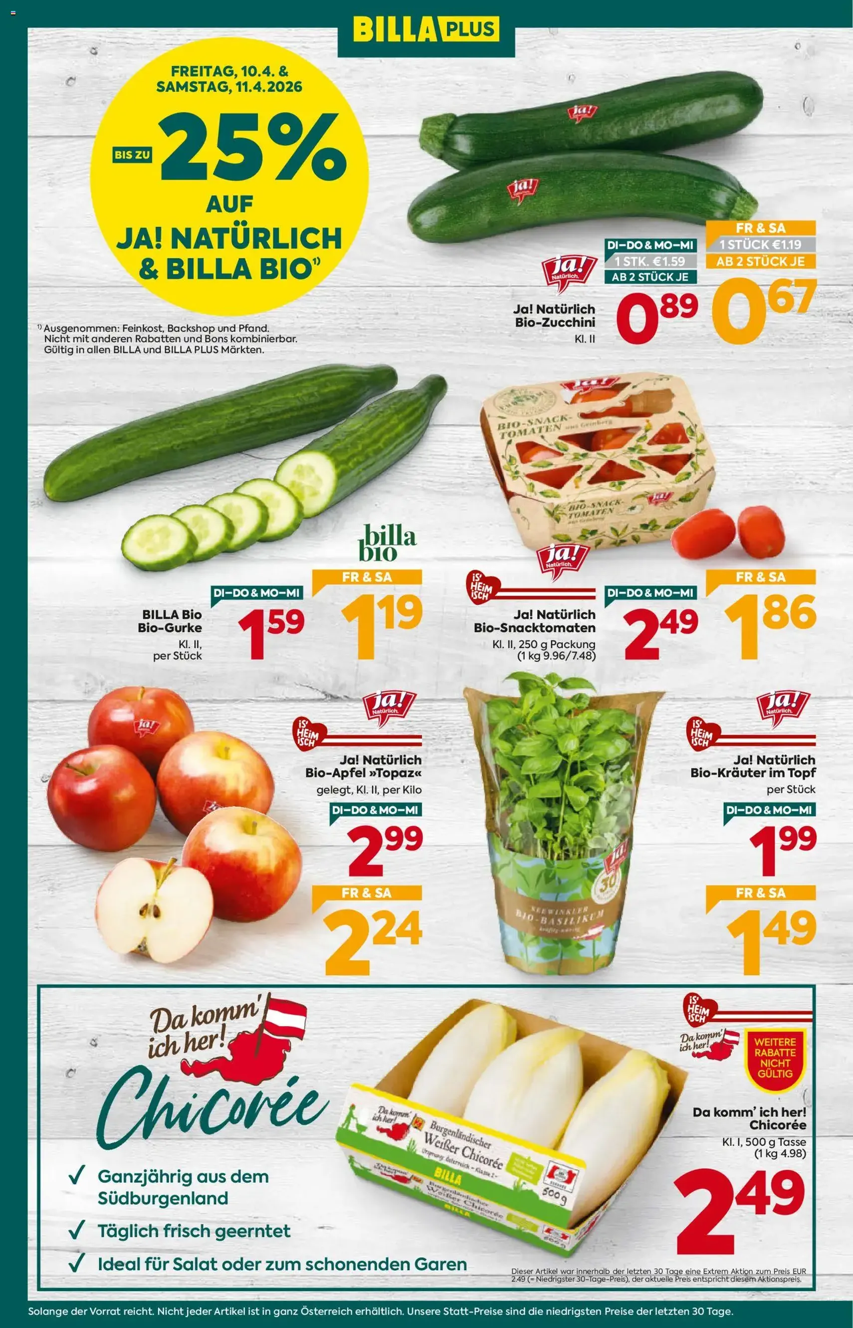 Billa Plus Flugblatt - Gültiger Prospekt ab 07.04.2026, Seite 4 von insgesamt 16