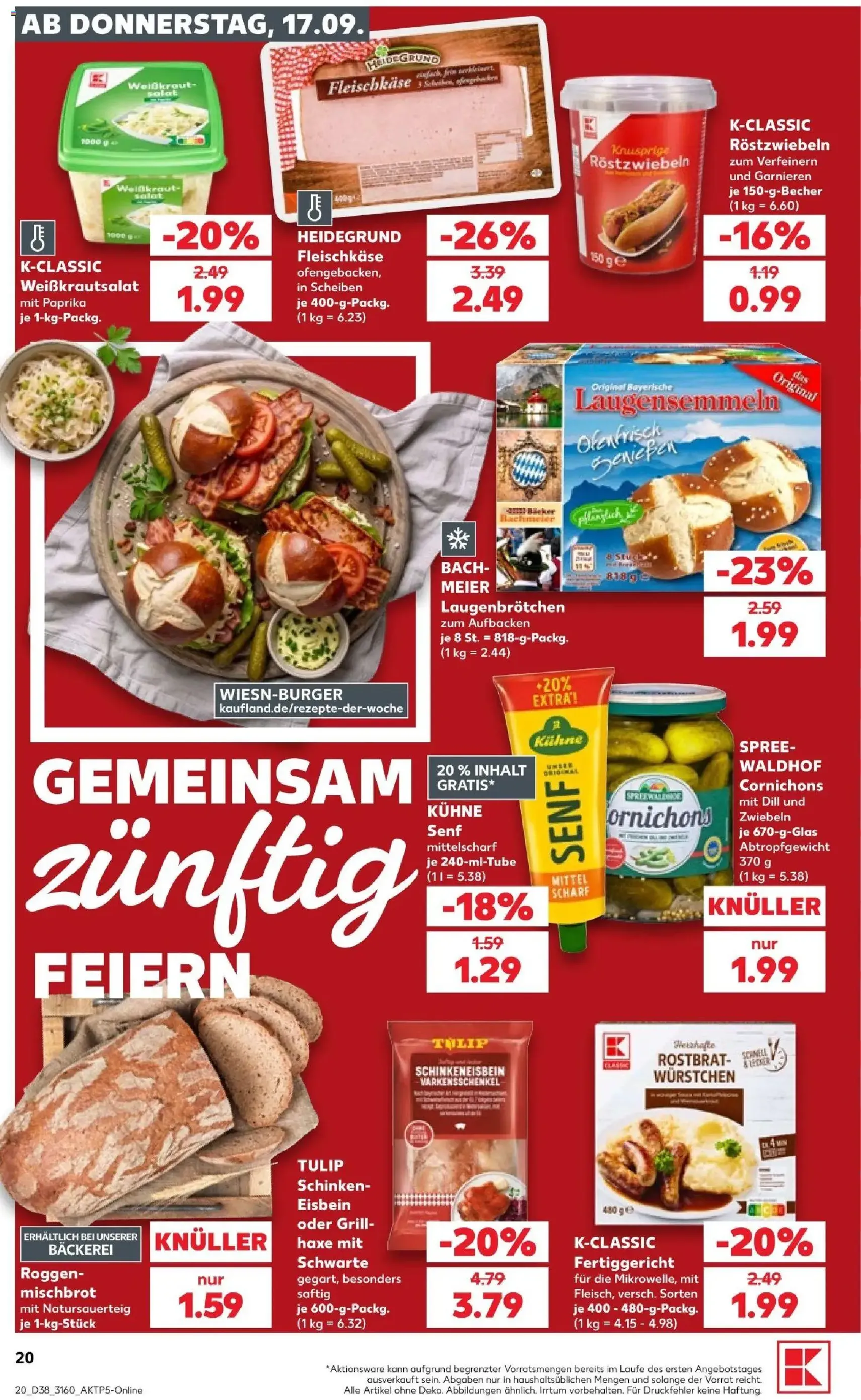 Kaufland Prospekt - Gültiger Prospekt ab 17.09.2026, Seite 20 von insgesamt 66