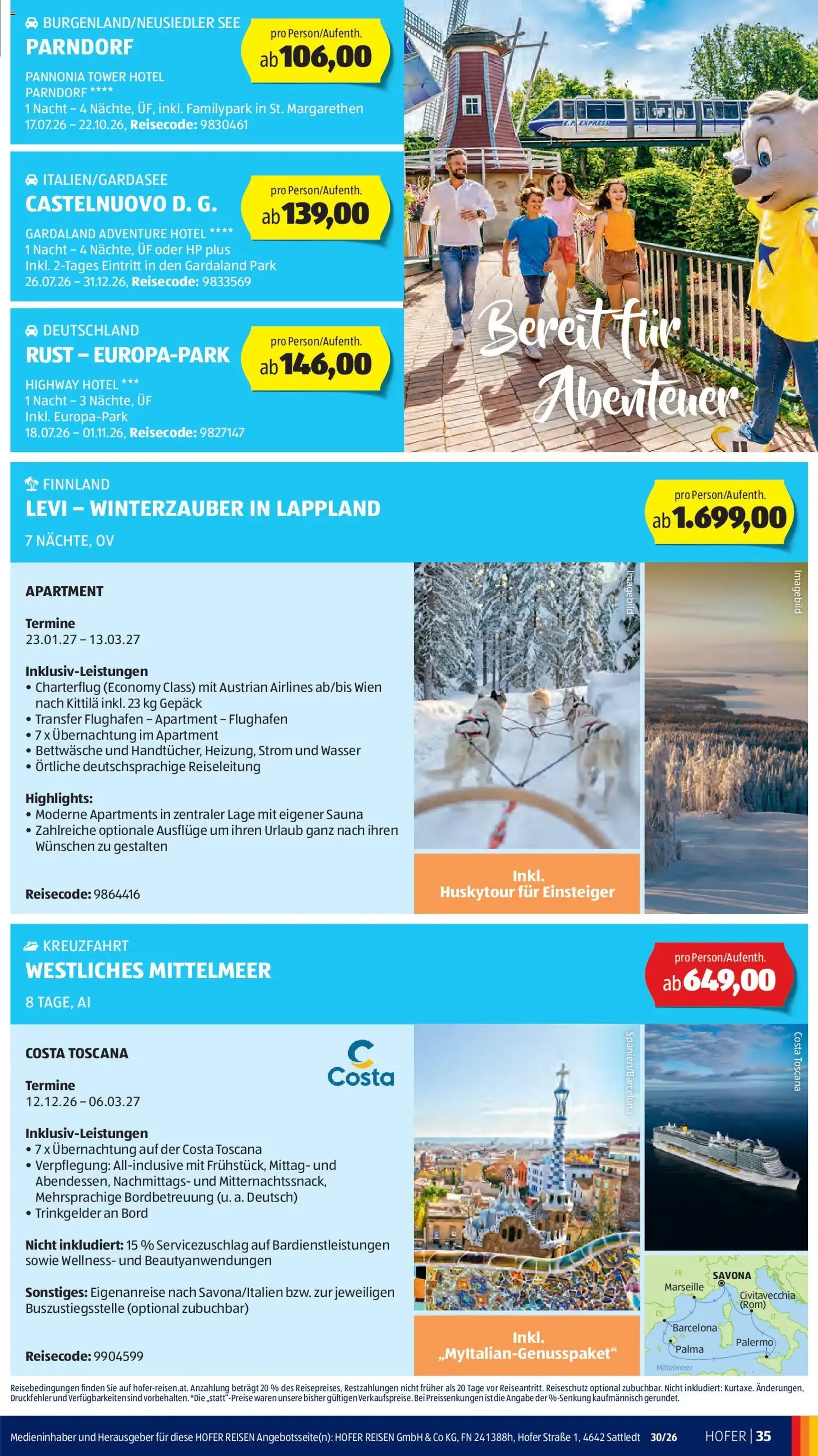 Hofer Flugblatt - Gültiger Prospekt ab 17.07.2026, Seite 41 von insgesamt 46