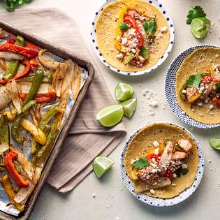 Recipe preview Salmon Fajitas