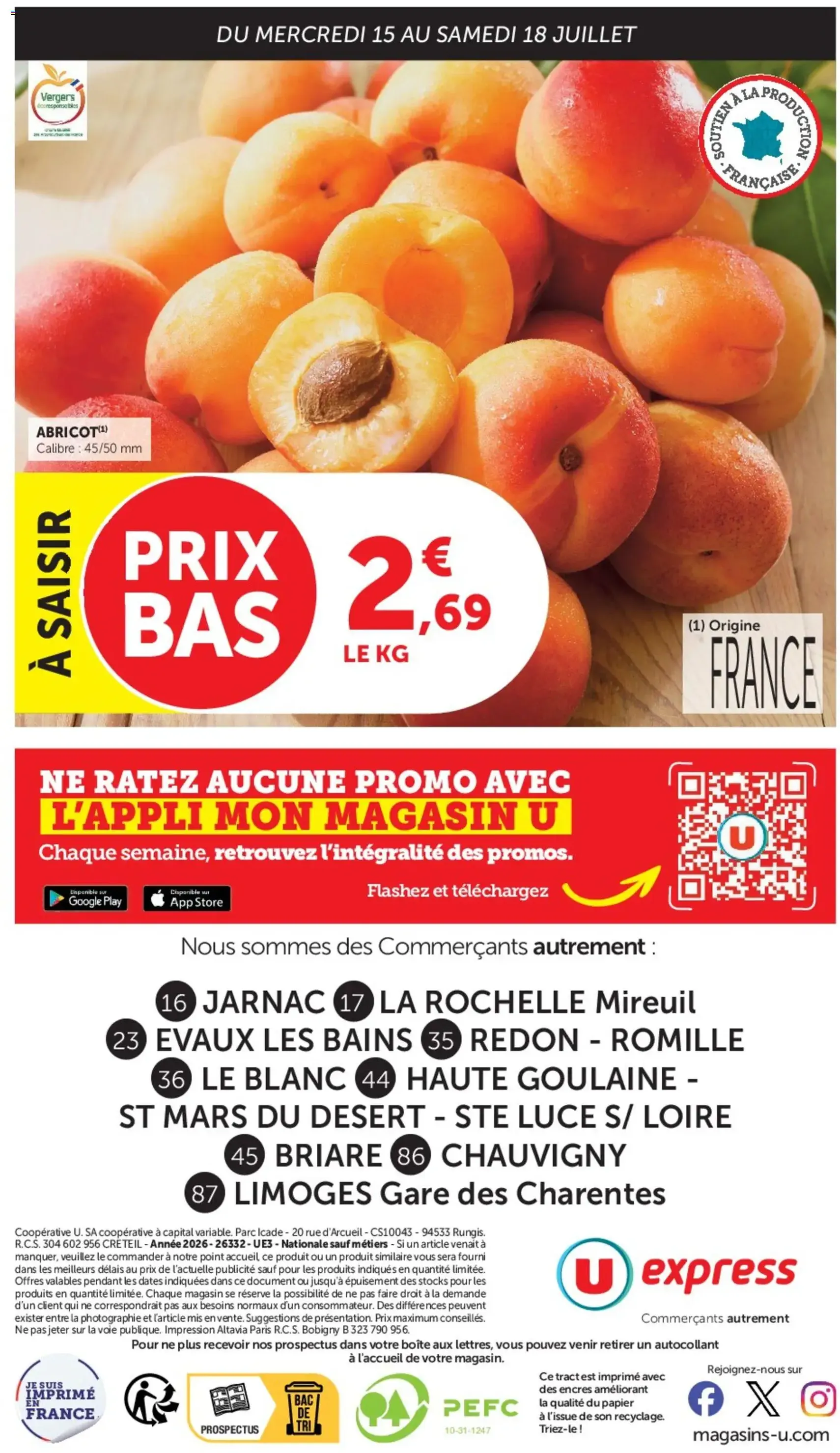 U Express catalogue - brochure valable à partir du 15/07/2026, page 24 sur 24