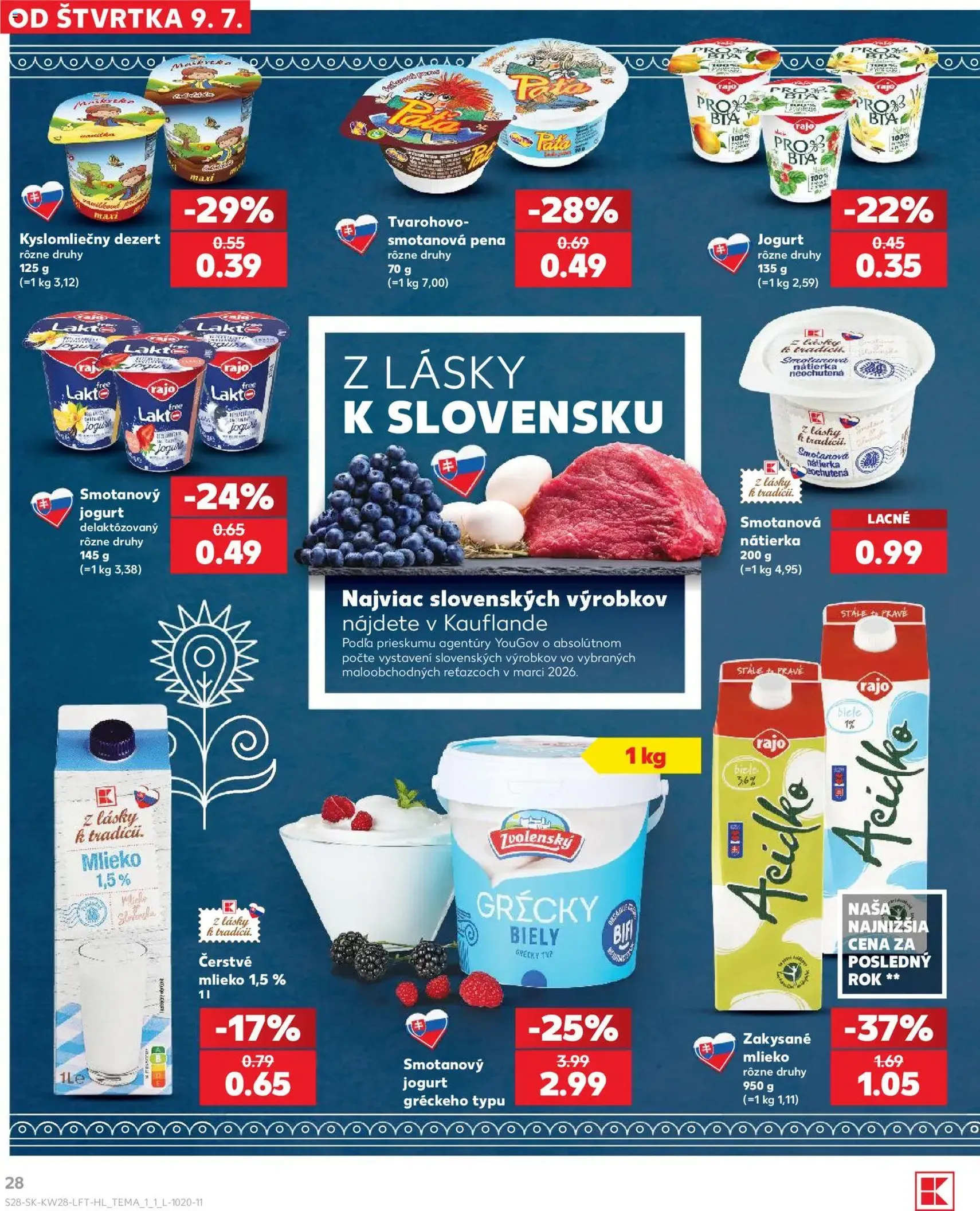 Kaufland SK akciós újság - 2026.07.09. érvényes szórólap 28 oldal 82 oldalból