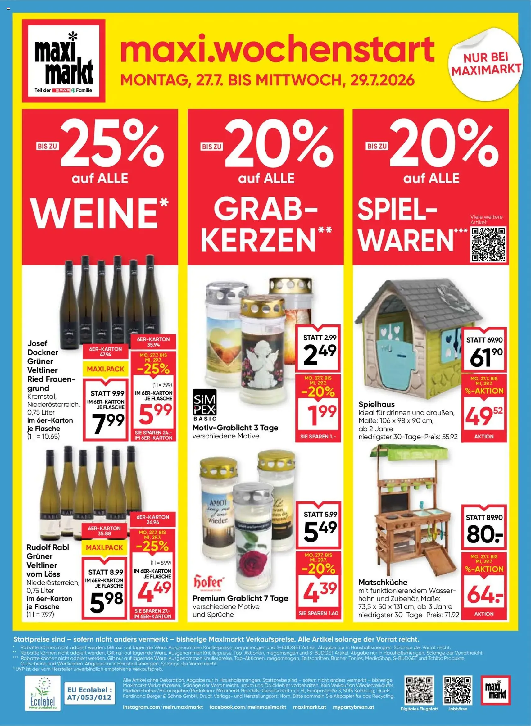 Maximarkt Flugblatt - Gültiger Prospekt ab 23.07.2026, Seite 24 von insgesamt 24