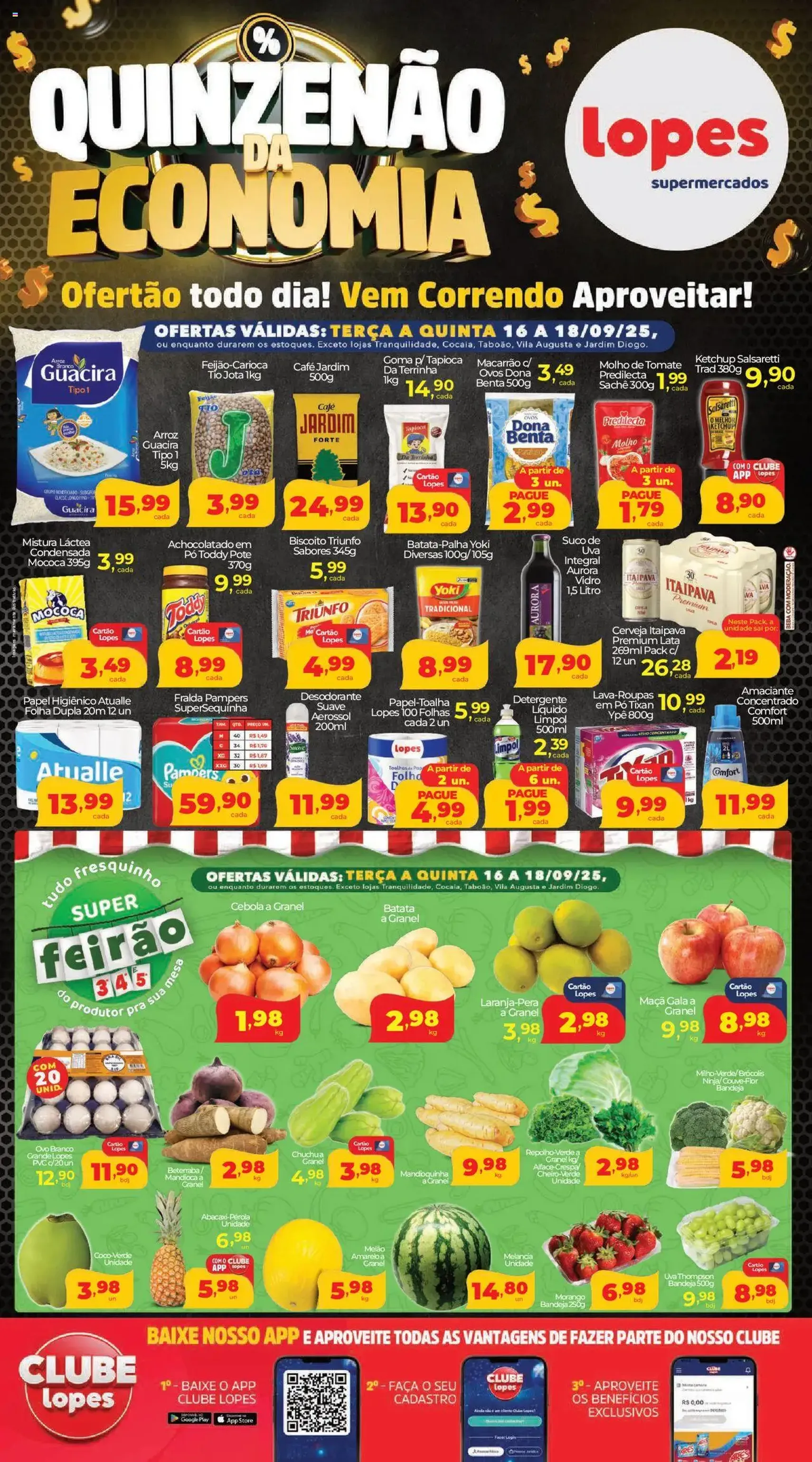 Lopes Supermercados - Ofertas da semana - folheto válido a partir de 16/09/2025 página 1 de 2