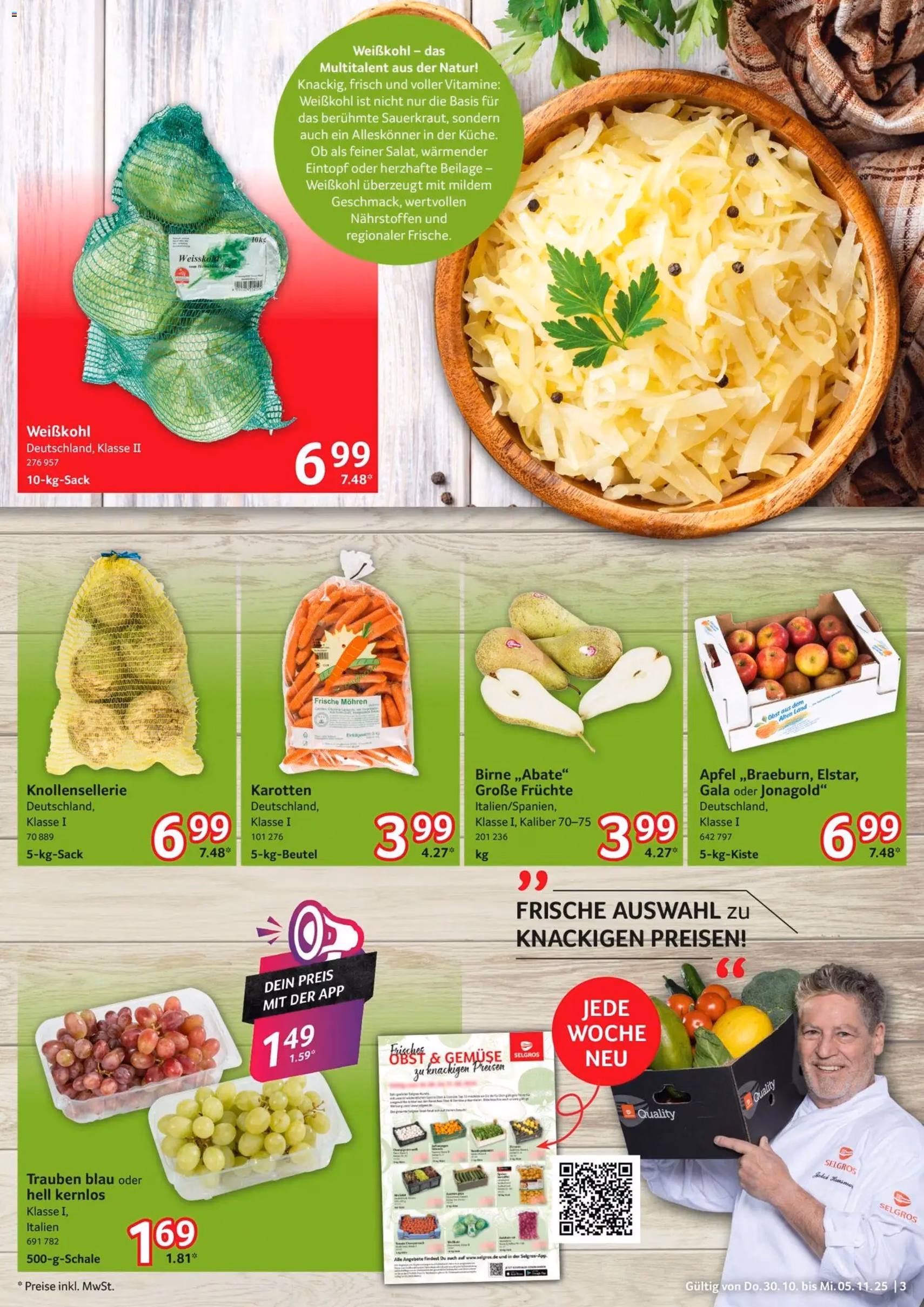 Selgros Prospekt - Gültiger Prospekt ab 30.10.2025, Seite 3 von insgesamt 32 Selgros Prospekt - Gültiger Prospekt ab 30.10.2025, Seite 3 von insgesamt 32