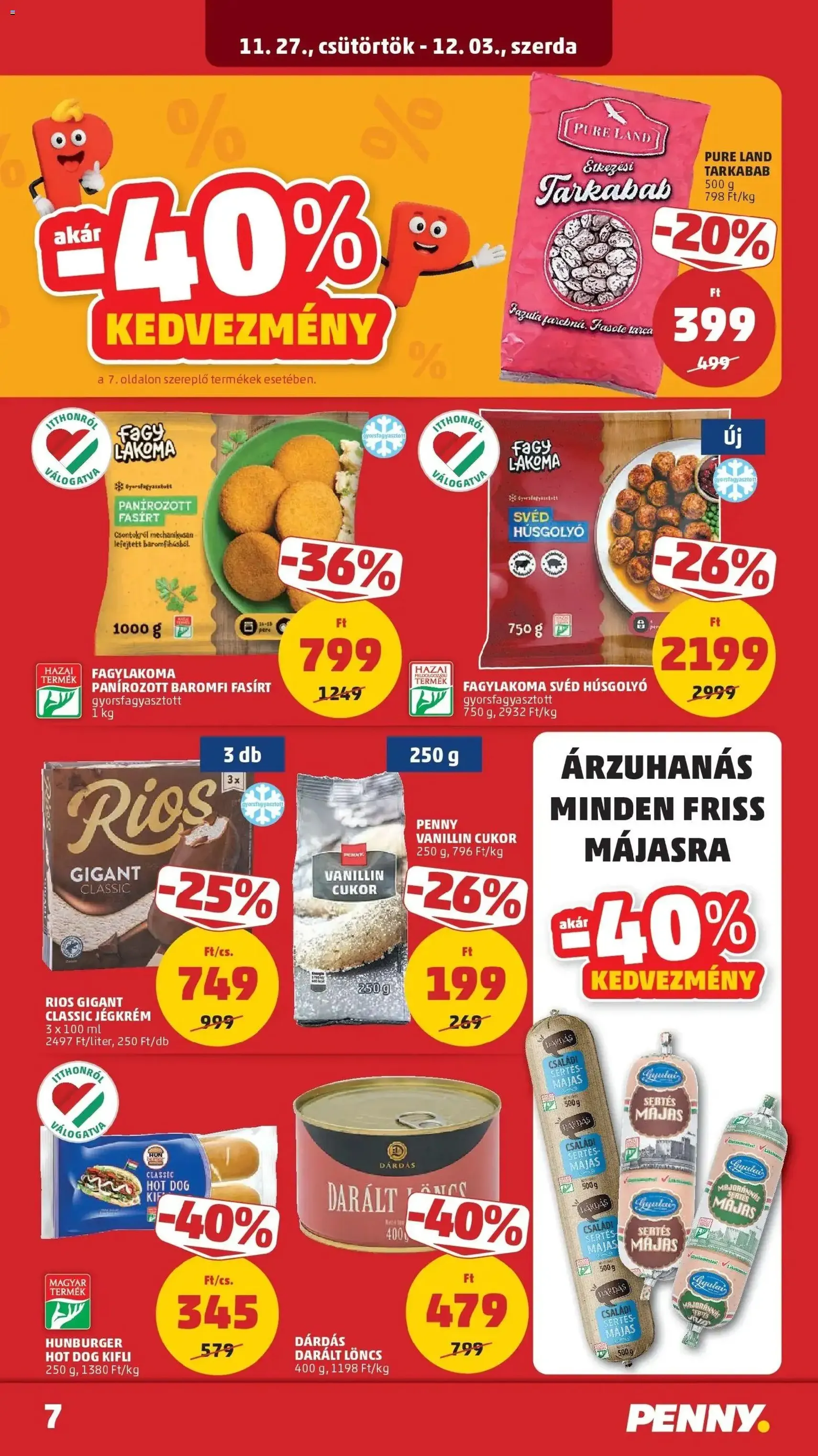 PENNY Akciós újság - 2025.11.27. érvényes szórólap 7 oldal 39 oldalból