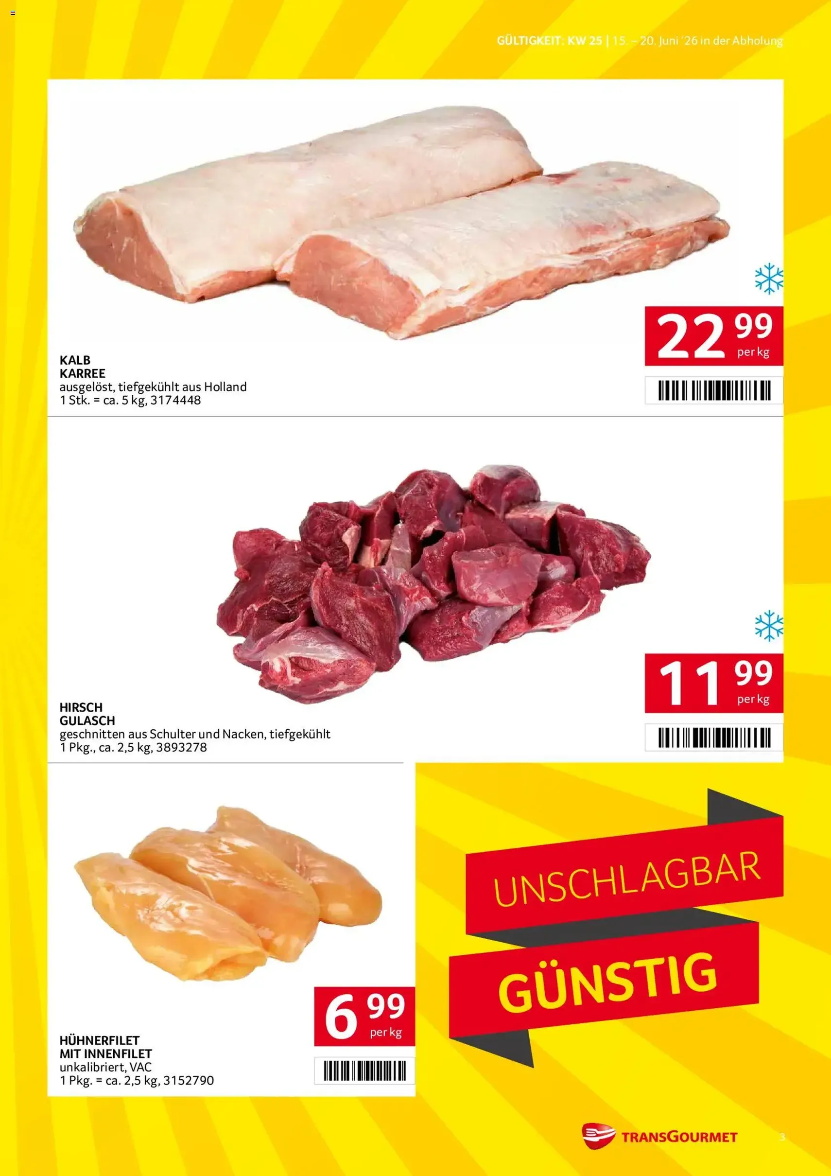 Transgourmet Flugblatt - Gültiger Prospekt ab 15.06.2026, Seite 3 von insgesamt 32