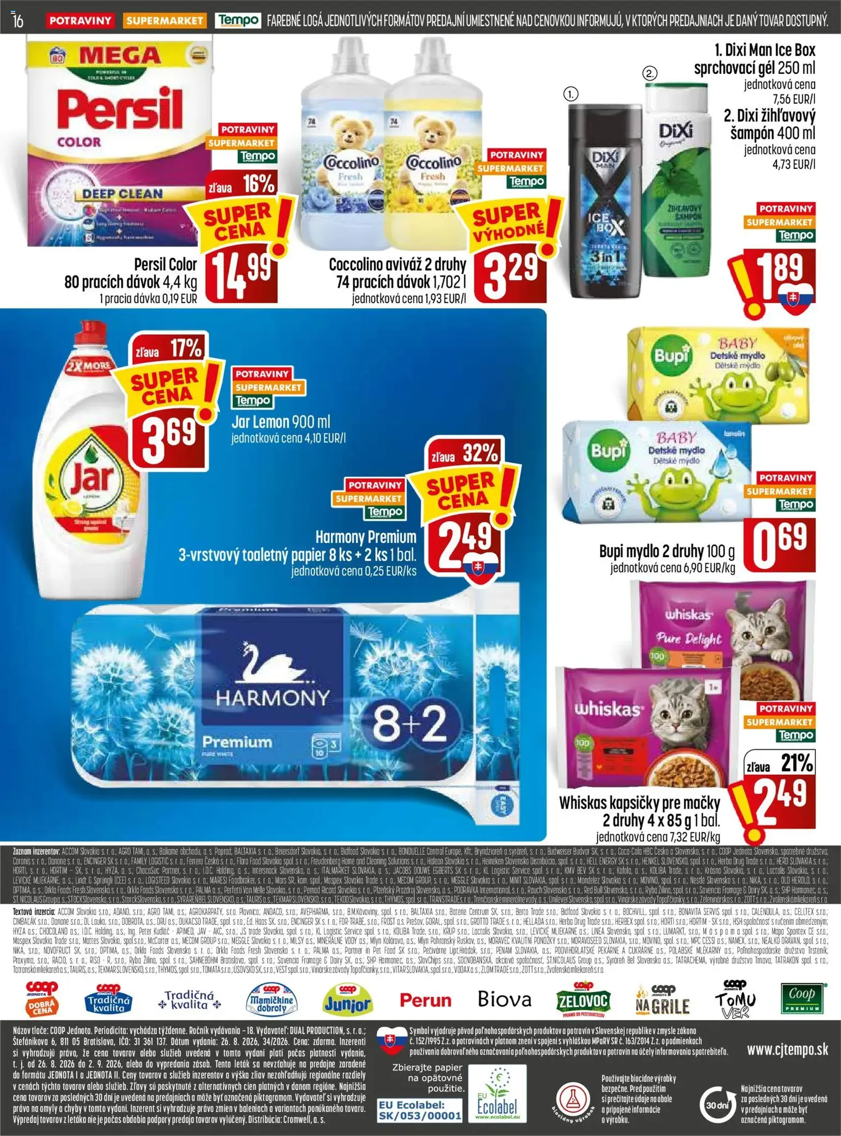 COOP Jednota leták - platný leták od 26.08.2026 strana 16 z 32