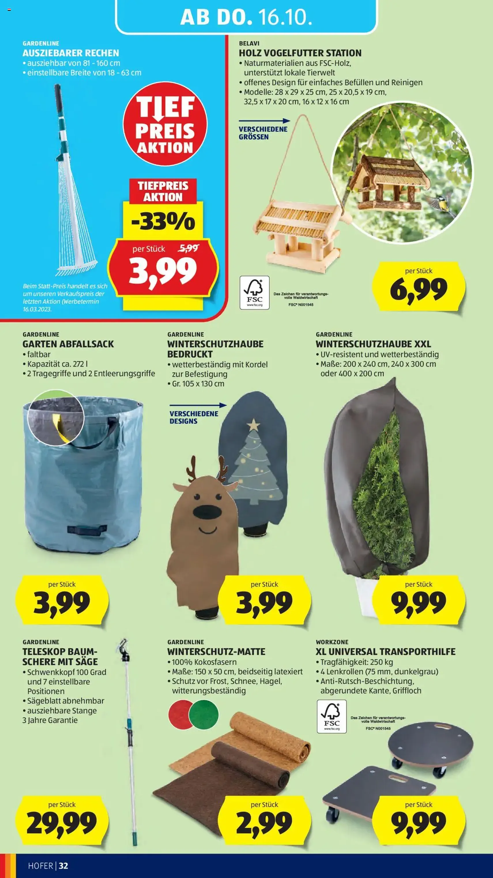 Hofer Flugblatt - Gültiger Prospekt ab 10.10.2025, Seite 36 von insgesamt 40