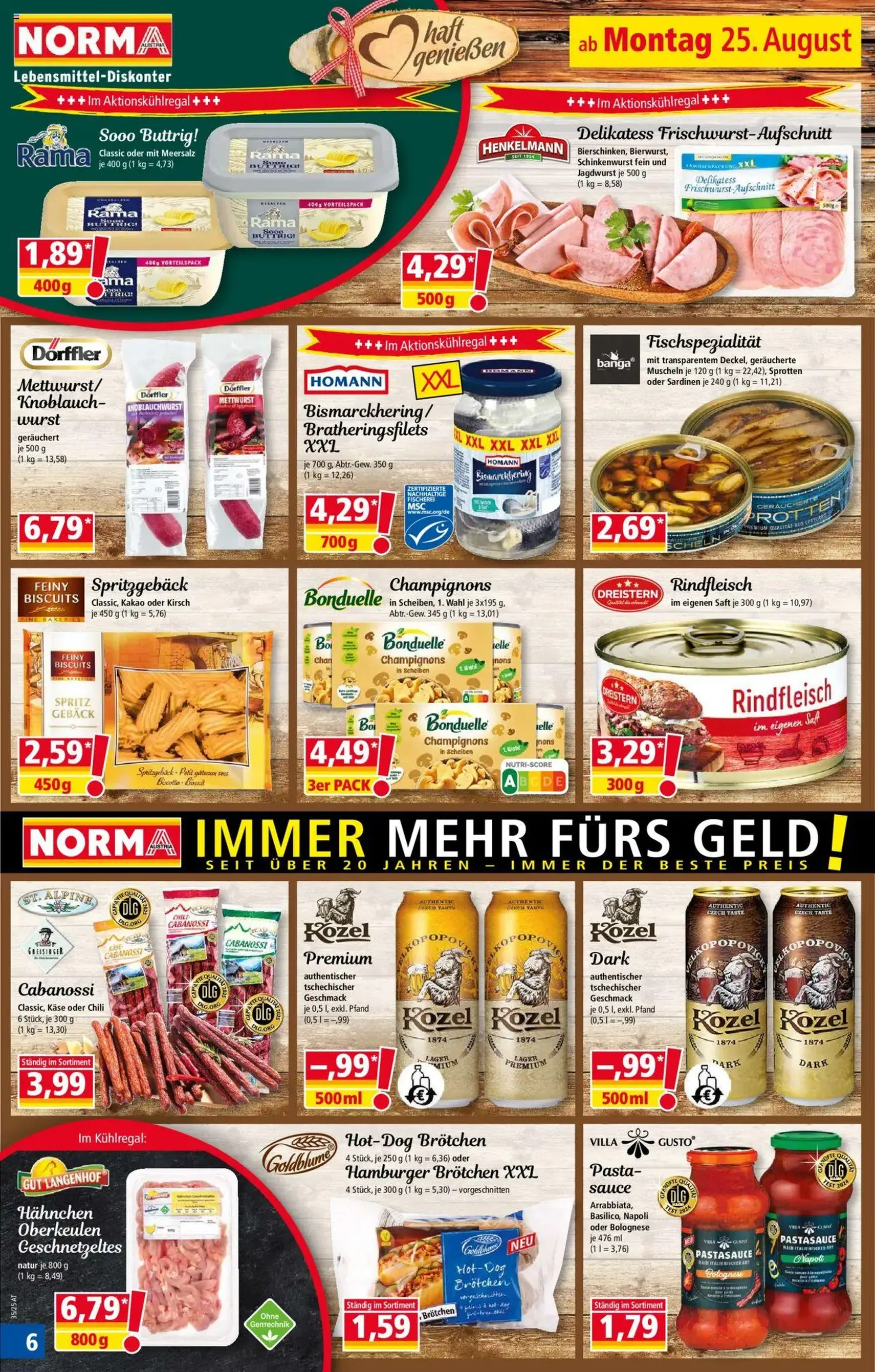Norma Flugblatt - Gültiger Prospekt ab 25.08.2025, Seite 6 von insgesamt 18 Norma Flugblatt - Gültiger Prospekt ab 25.08.2025, Seite 6 von insgesamt 18