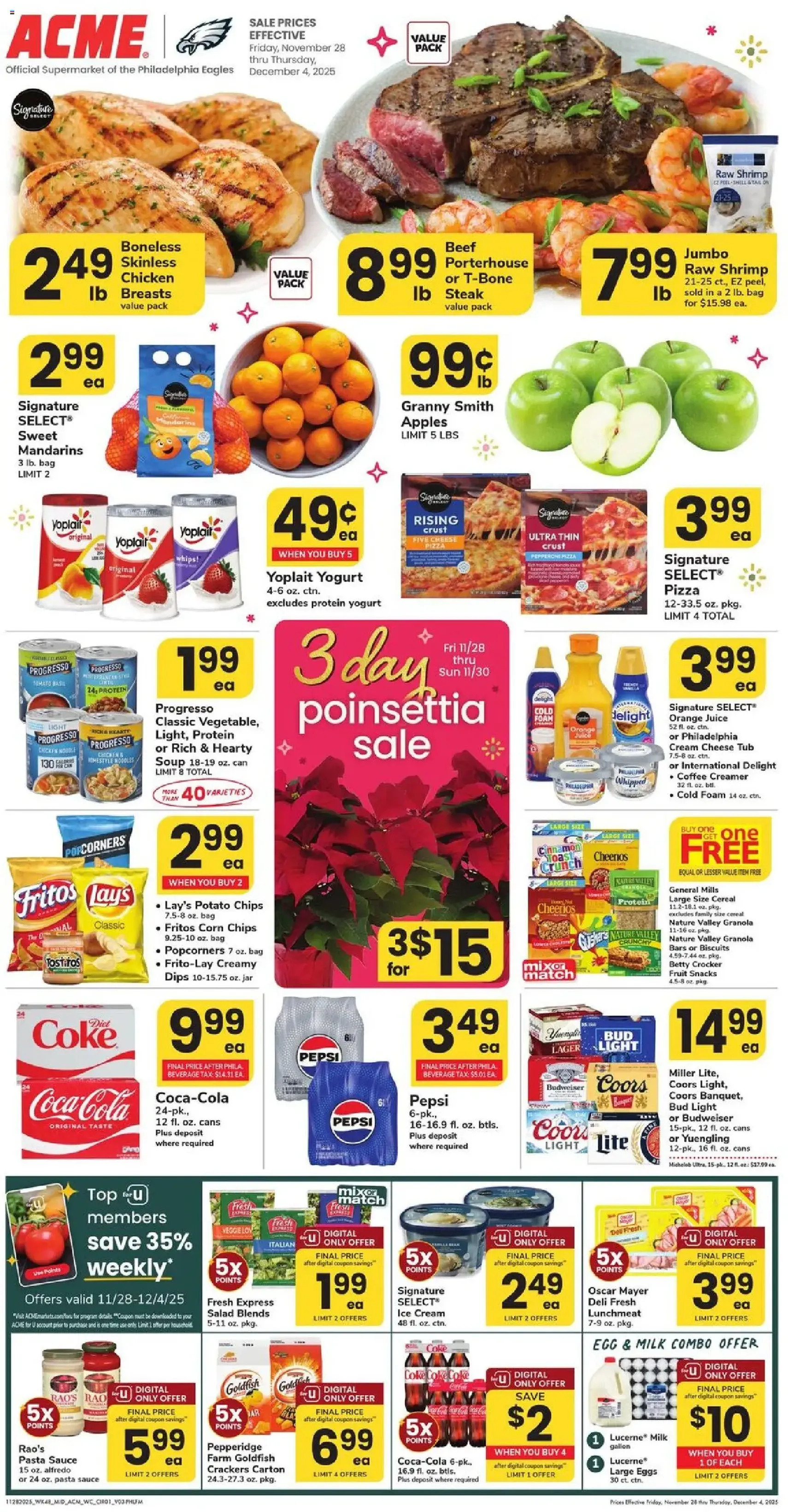 Acme Cyber Sale - valid flyer from 11/28/2025, page 1 of 3