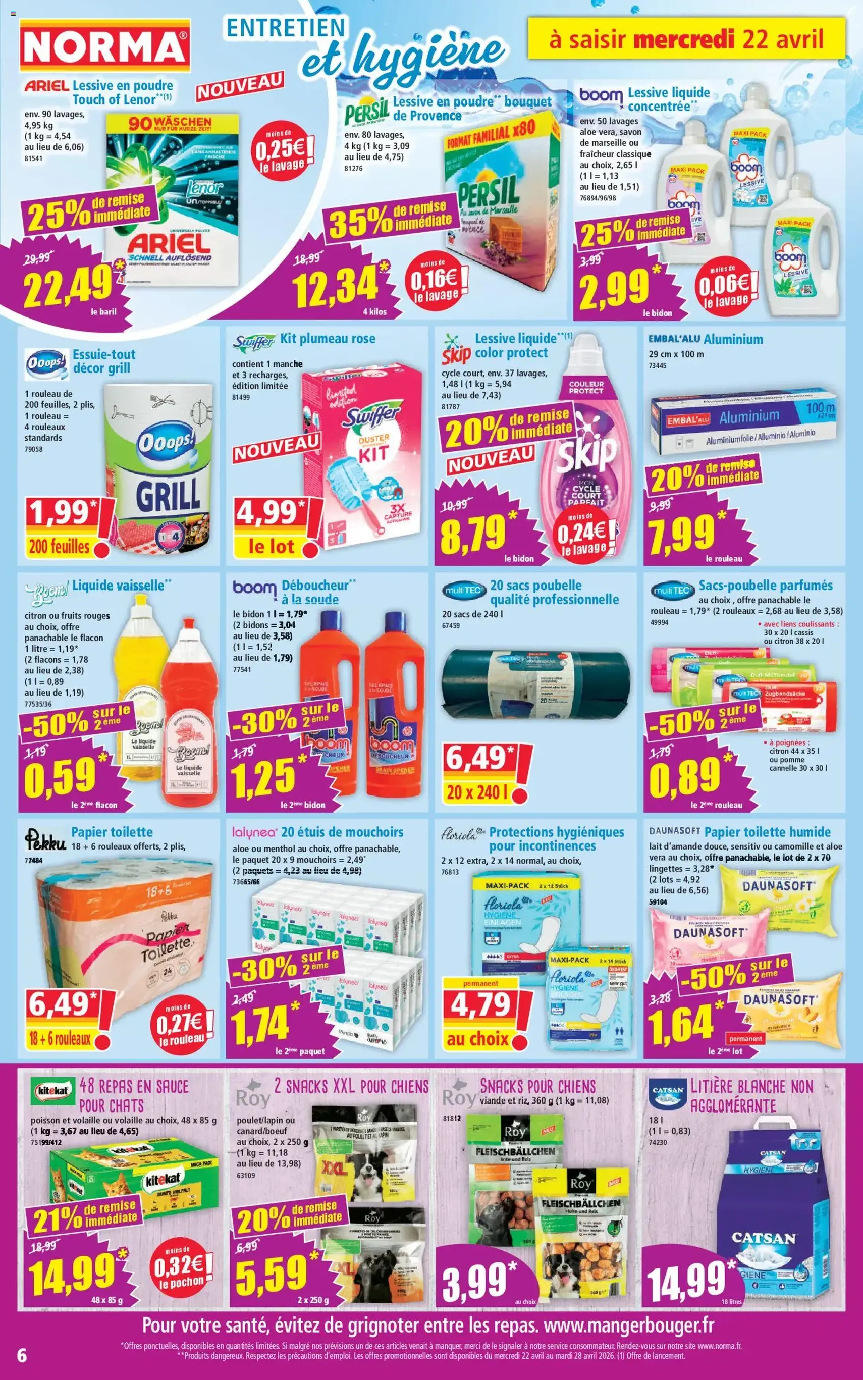 Norma catalogue - brochure valable à partir du 22/04/2026, page 6 sur 14