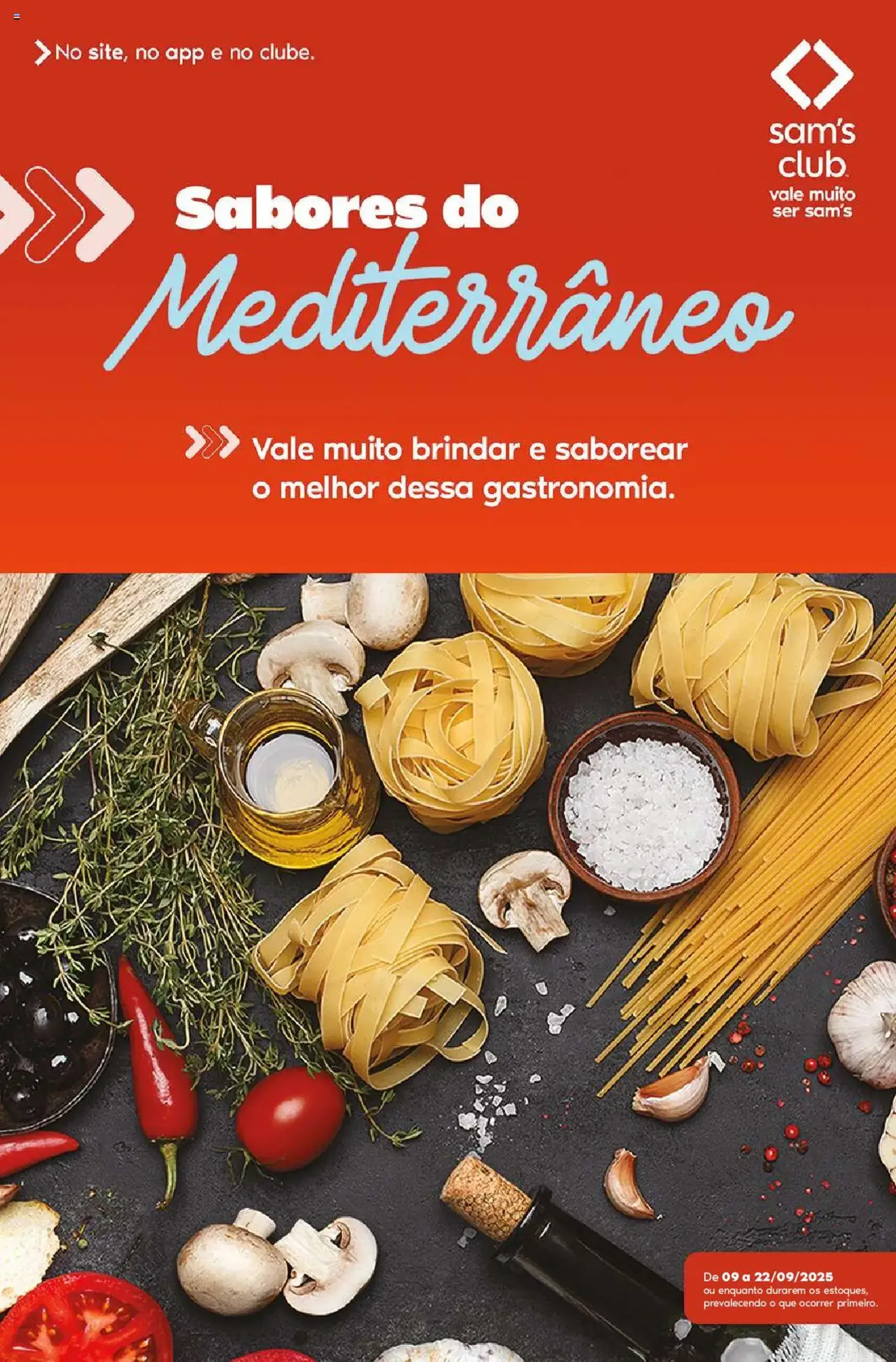Sam's Club - Ofertas Sabores do Mediterrâneo - folheto válido a partir de 09/09/2025 página 1 de 12