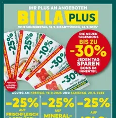 Billa Plus Flugblatt - Prospekt Vorschau gültig ab 18.09.2025