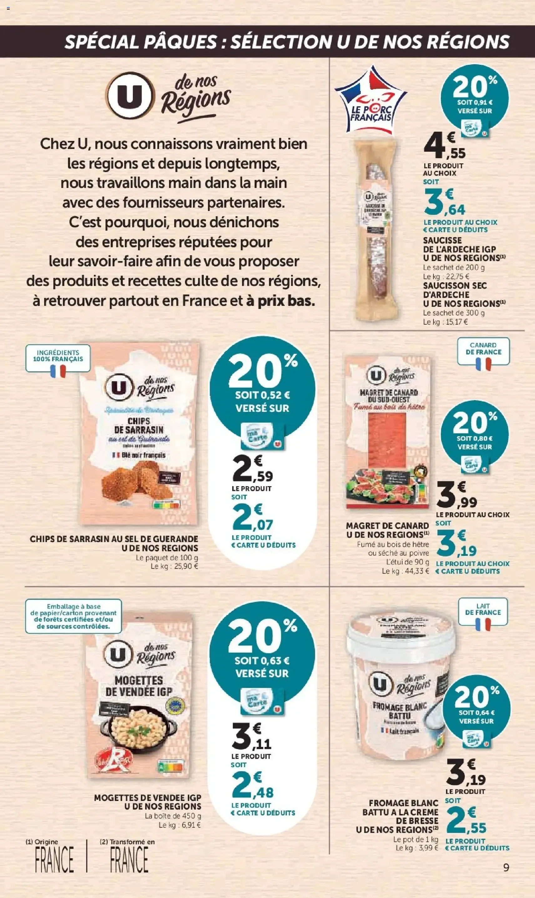 U Express catalogue - brochure valable à partir du 24/03/2026, page 9 sur 20