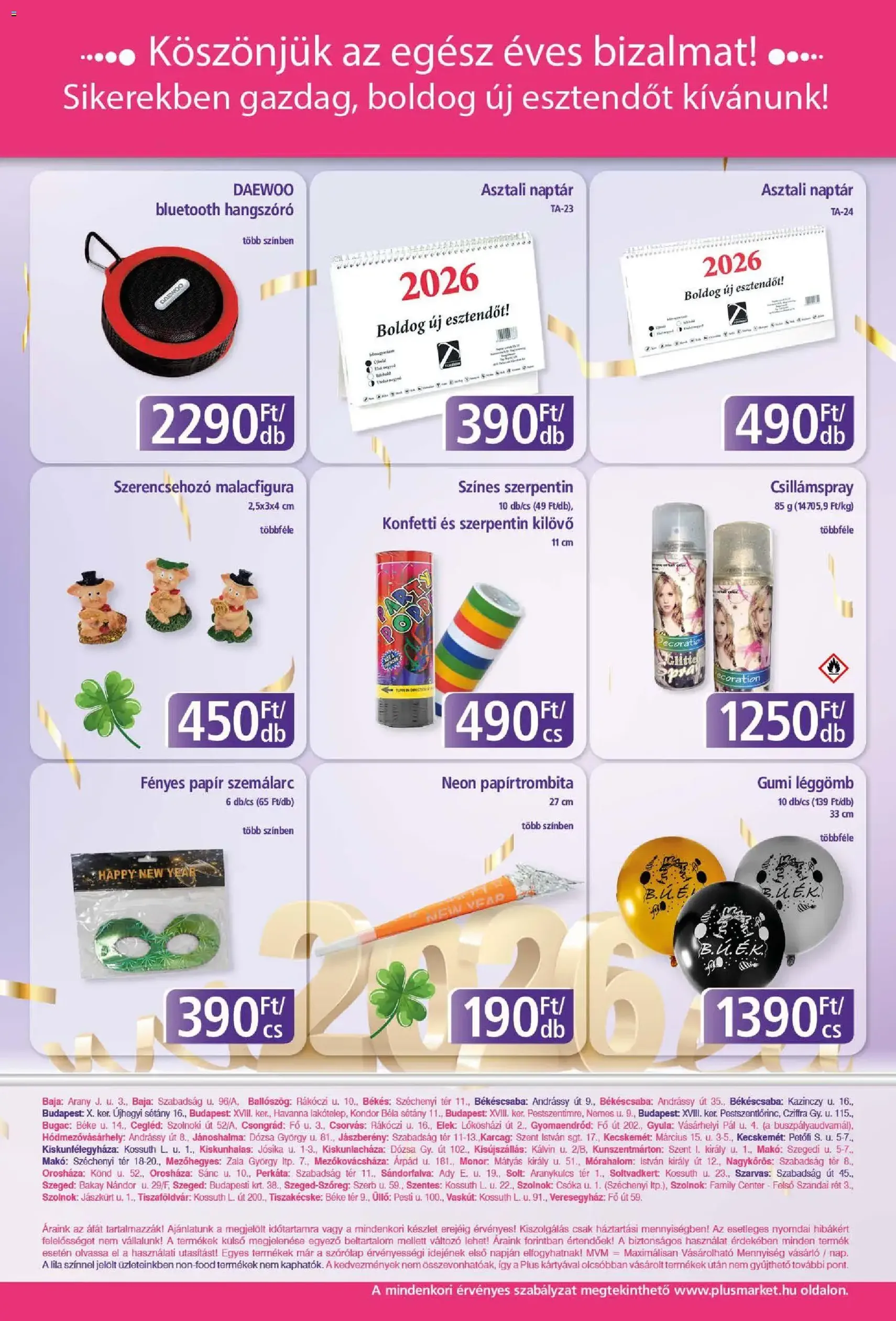 Plus Market Akciós újság - 2025.12.18. érvényes szórólap 12 oldal 12 oldalból