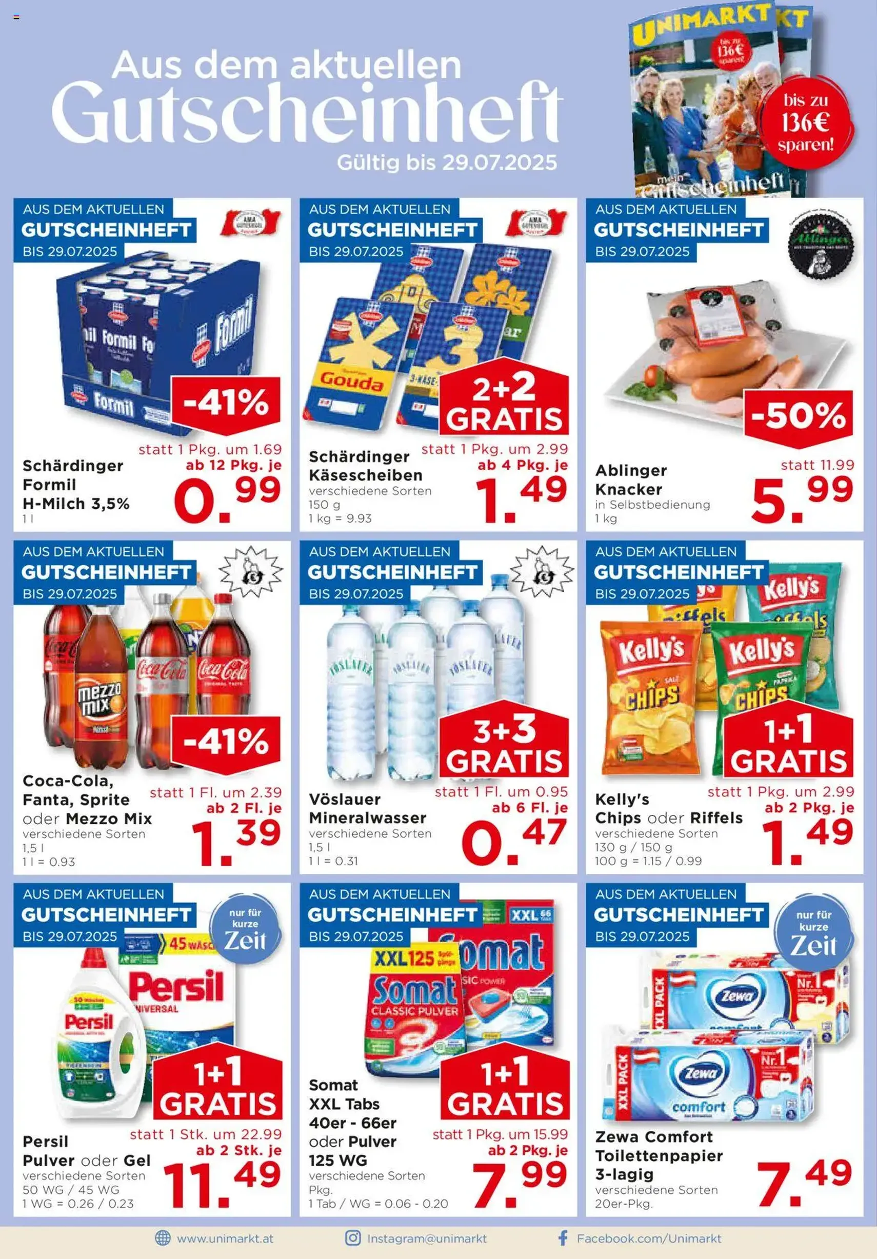 Unimarkt - Broschüre - Gültiger Prospekt ab 23.07.2025, Seite 2 von insgesamt 12